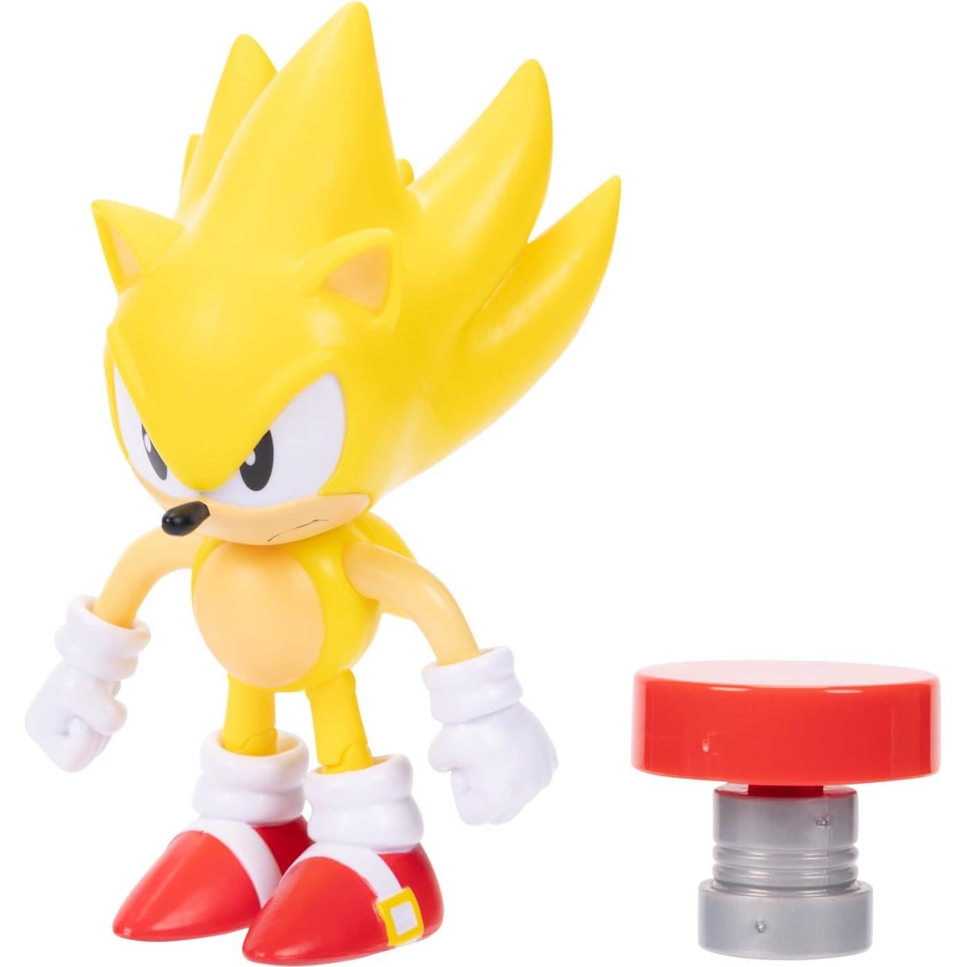 Figura de acción Super Sonic 10 cm con accesorio rojo - Jakks Pacific