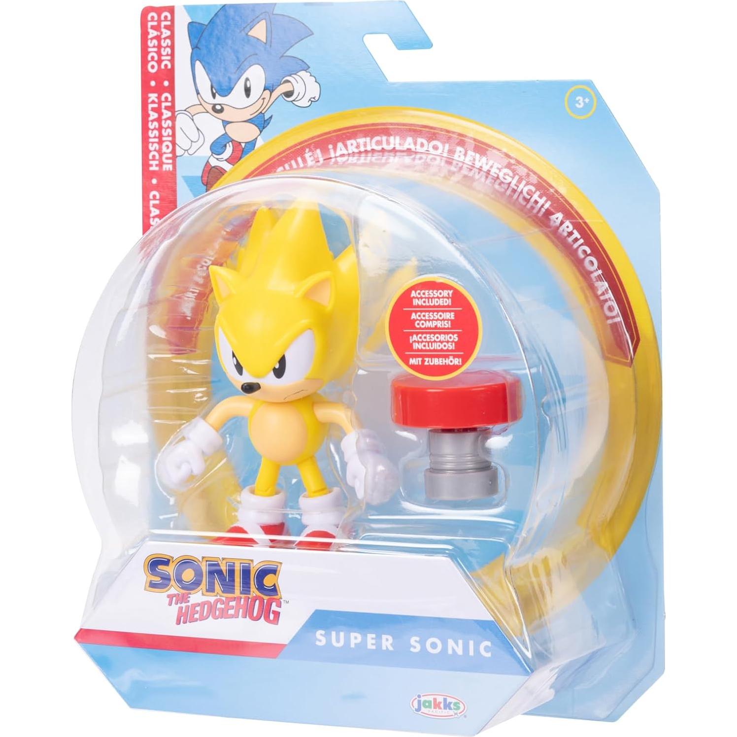 Figura de acción Super Sonic 10 cm con accesorio rojo - Jakks Pacific