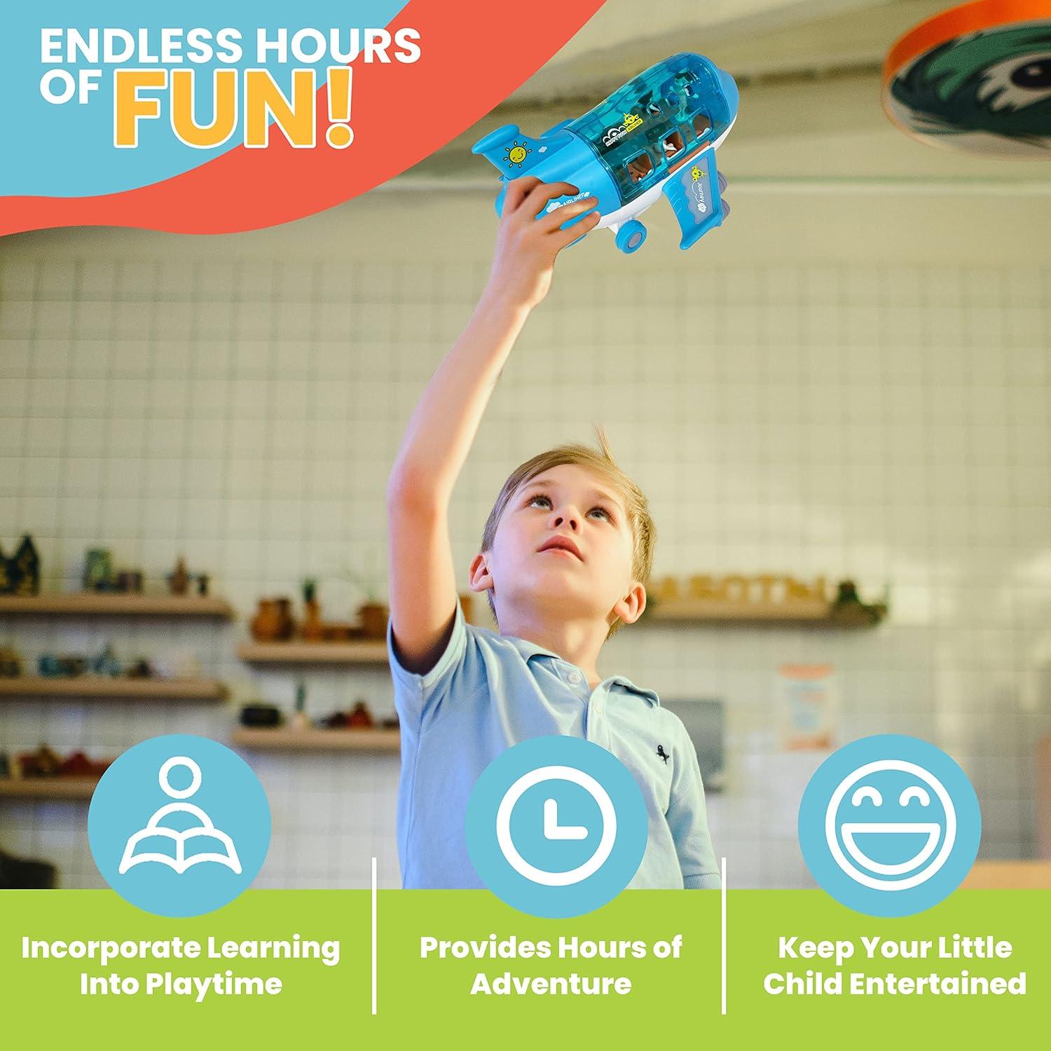 Juguete de Avión Kidsthrill Modelo Cargo con Luces y Sonidos