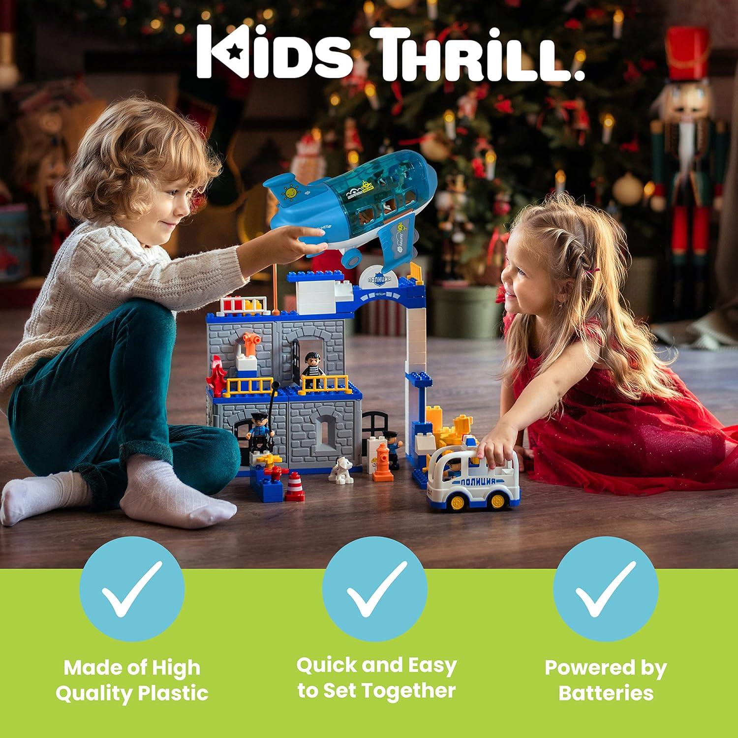 Juguete de Avión Kidsthrill Modelo Cargo con Luces y Sonidos