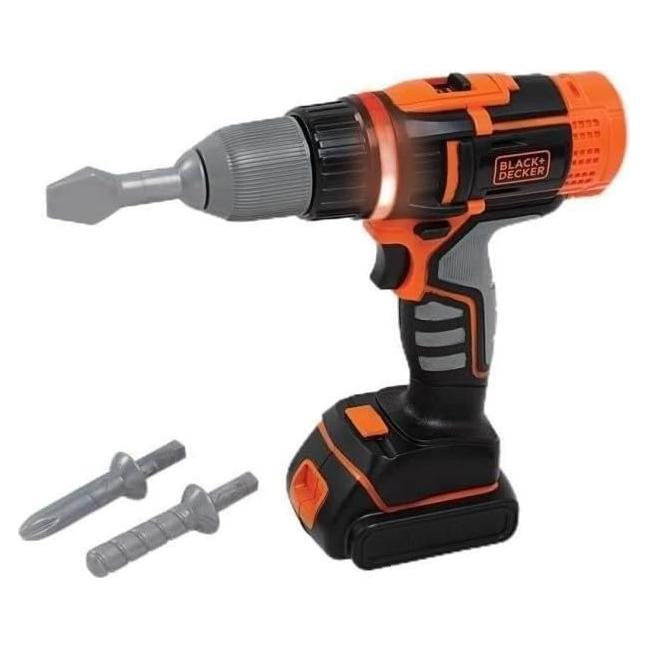 Taladro Electrónico Smoby Black+Decker Juguete Bricolaje 2 Velocidades