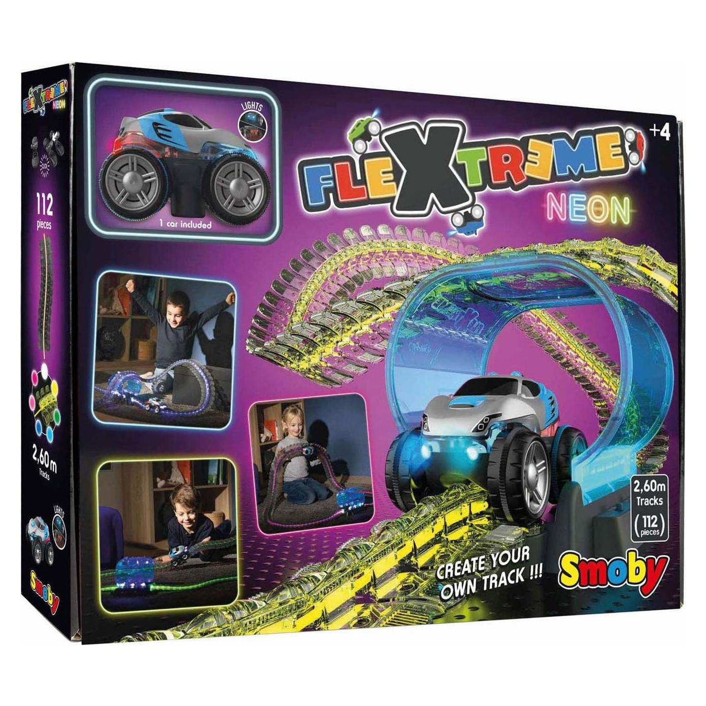 Circuito de Coche Luminiscente Smoby FleXtreme Neon 2.6m