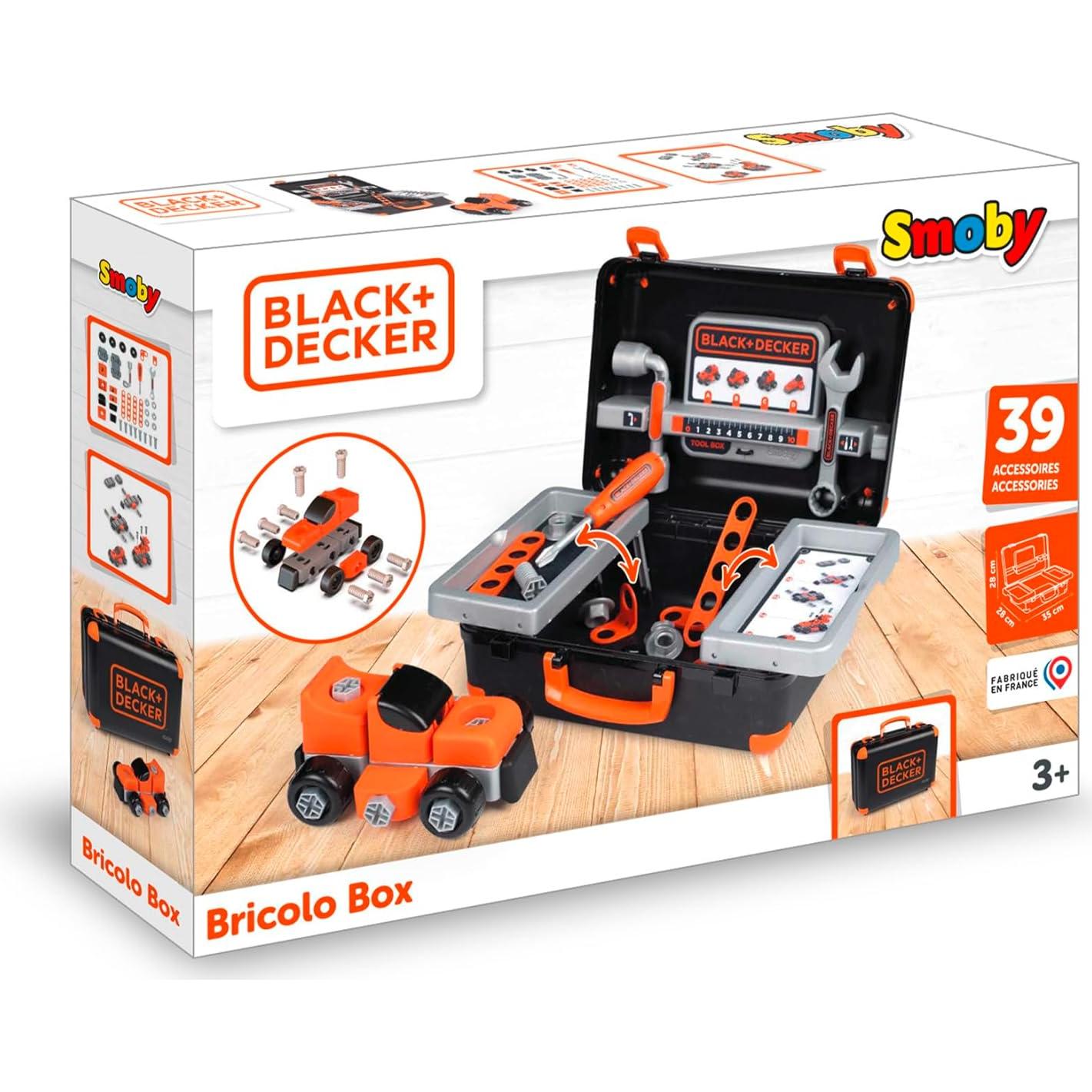 Caja de Herramientas Black + Decker SMOBY para Niños 3-7 Años