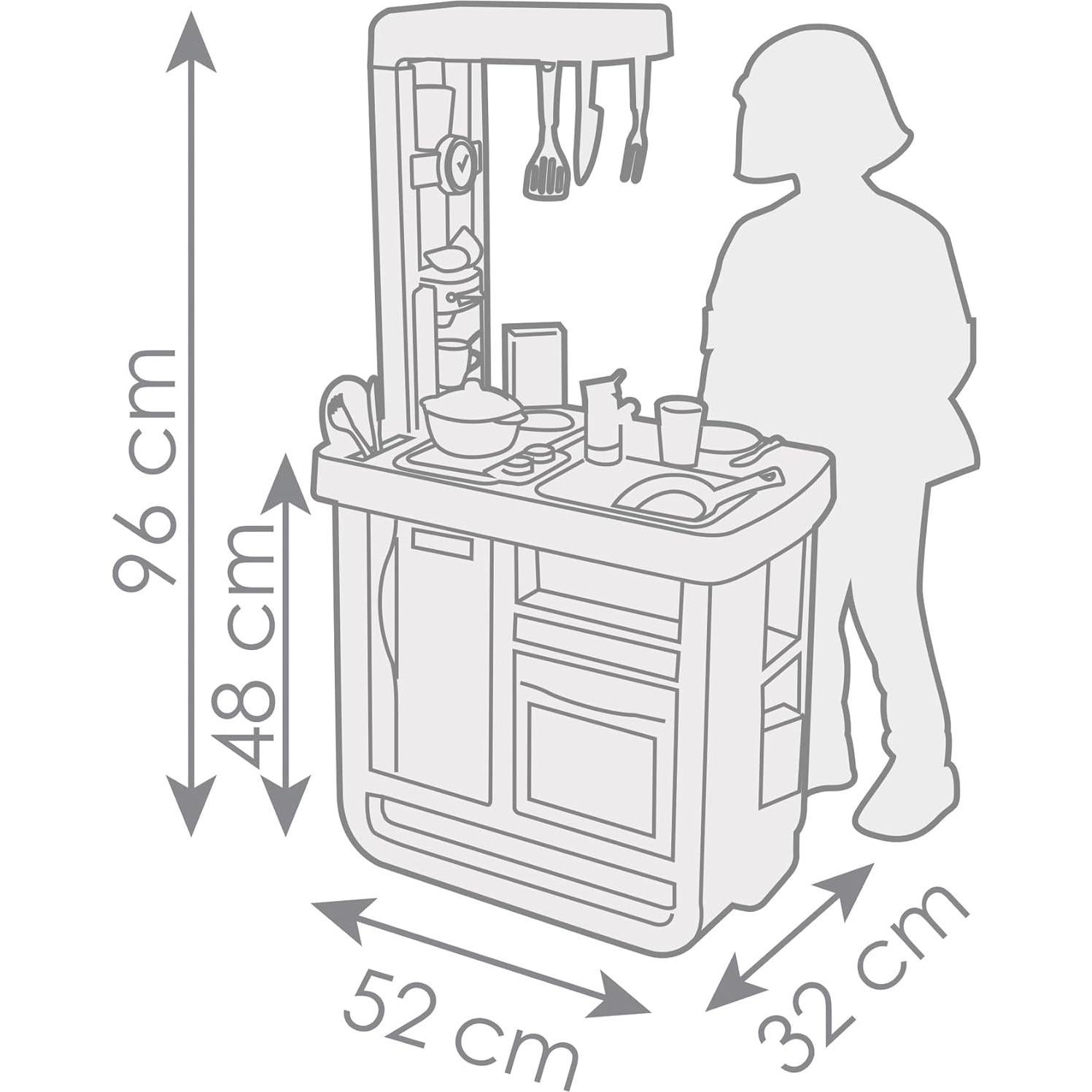 Cocina Infantil Bon Appetit Smoby con Accesorios 23 Piezas
