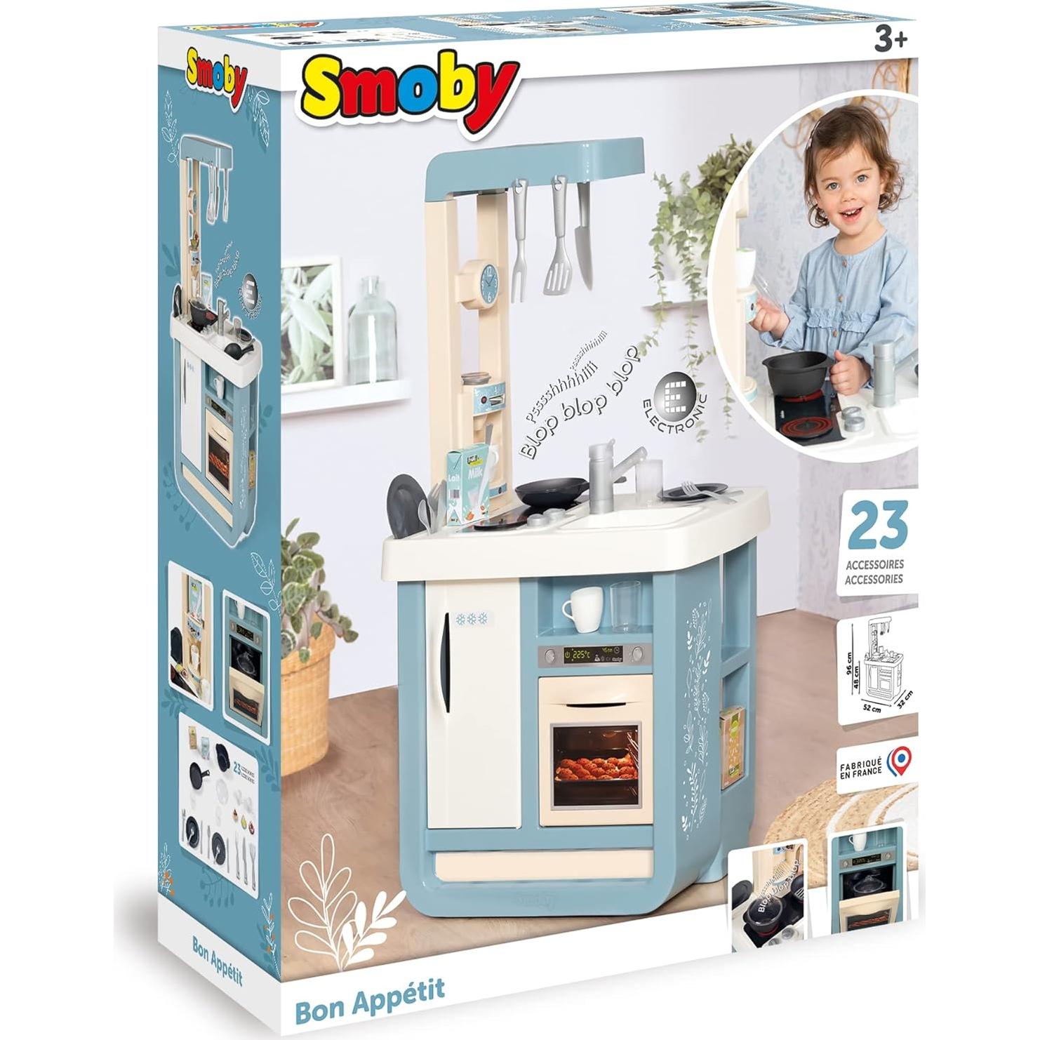 Cocina Infantil Bon Appetit Smoby con Accesorios 23 Piezas