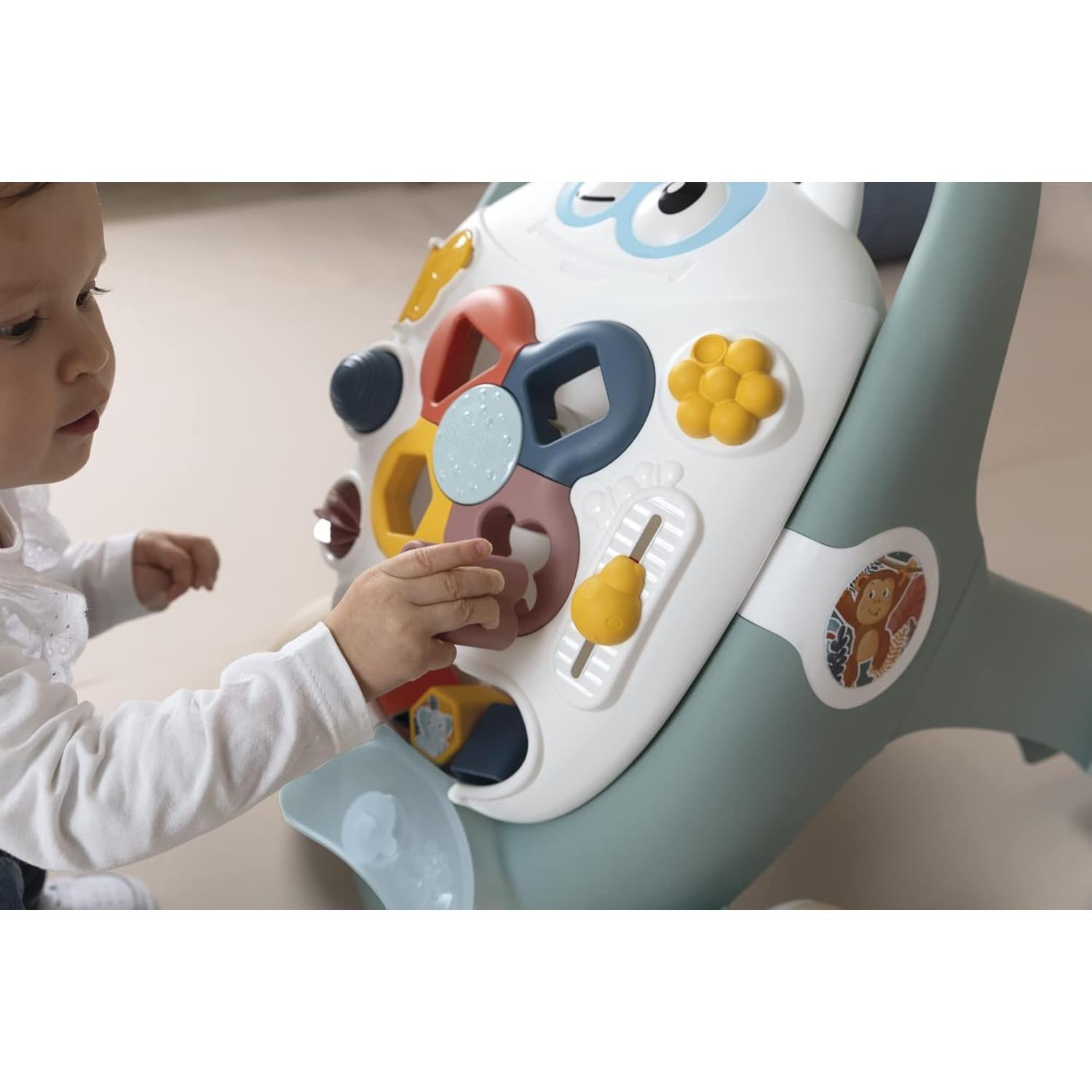 Andador Smoby 3 en 1 con Tablero de Actividades Desmontable