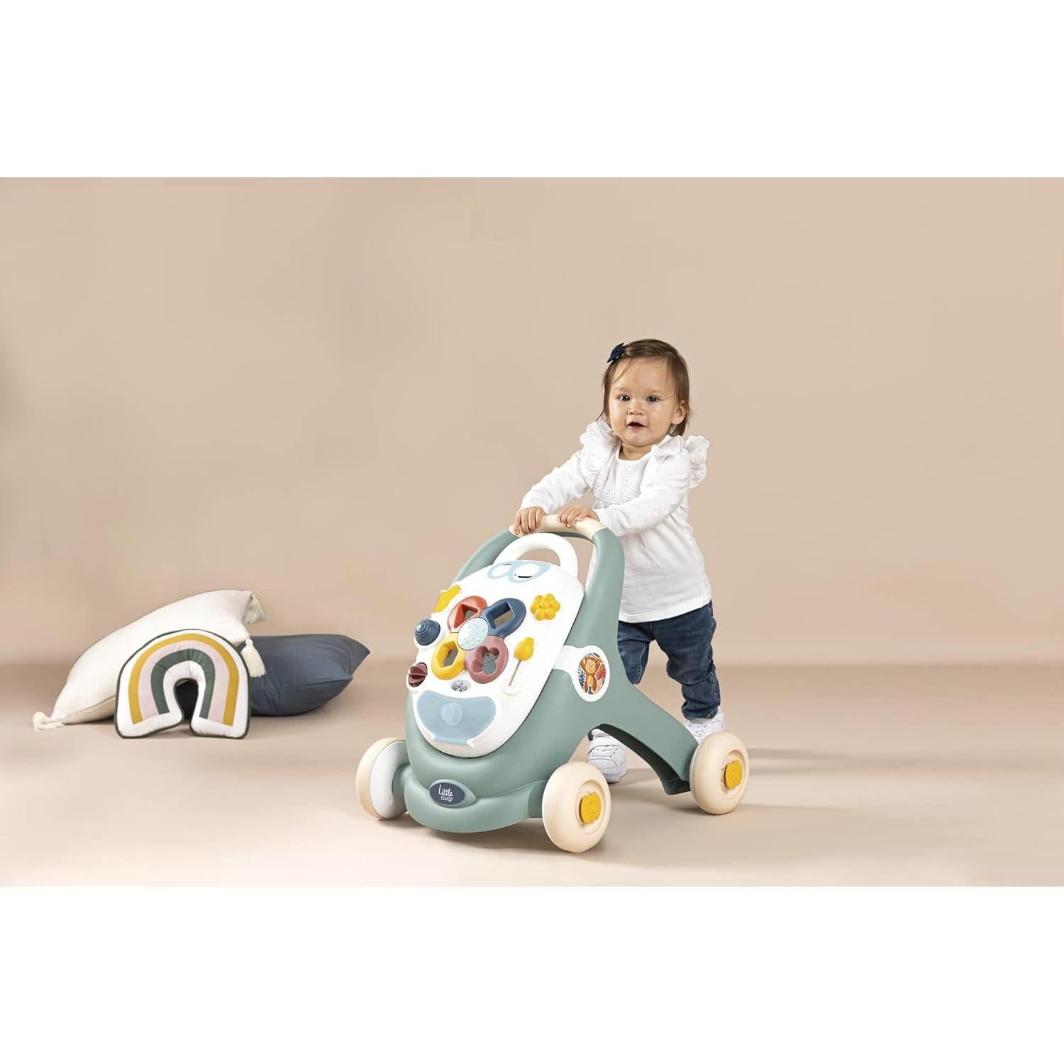 Andador Smoby 3 en 1 con Tablero de Actividades Desmontable