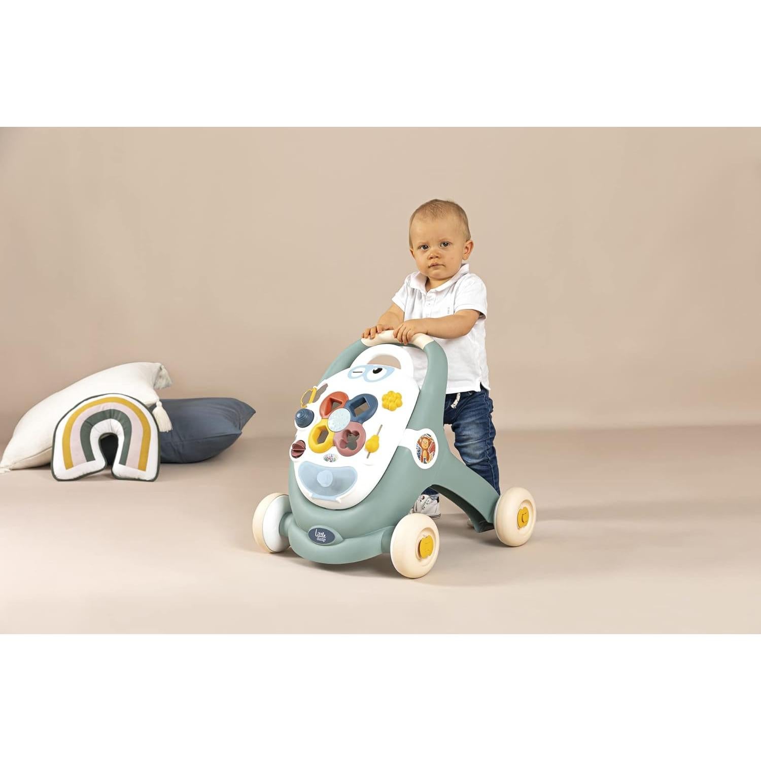 Andador Smoby 3 en 1 con Tablero de Actividades Desmontable