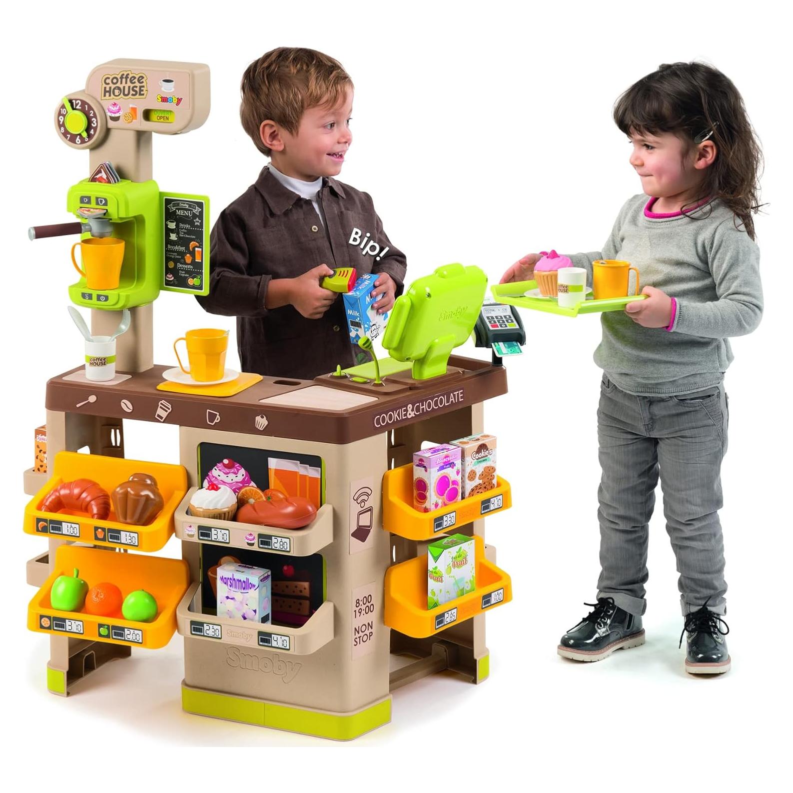 Cafetería de Juguete SMOBY con Máquina de Espresso 60x60cm