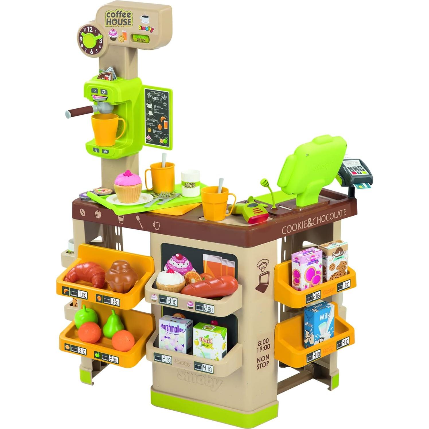 Cafetería de Juguete SMOBY con Máquina de Espresso 60x60cm