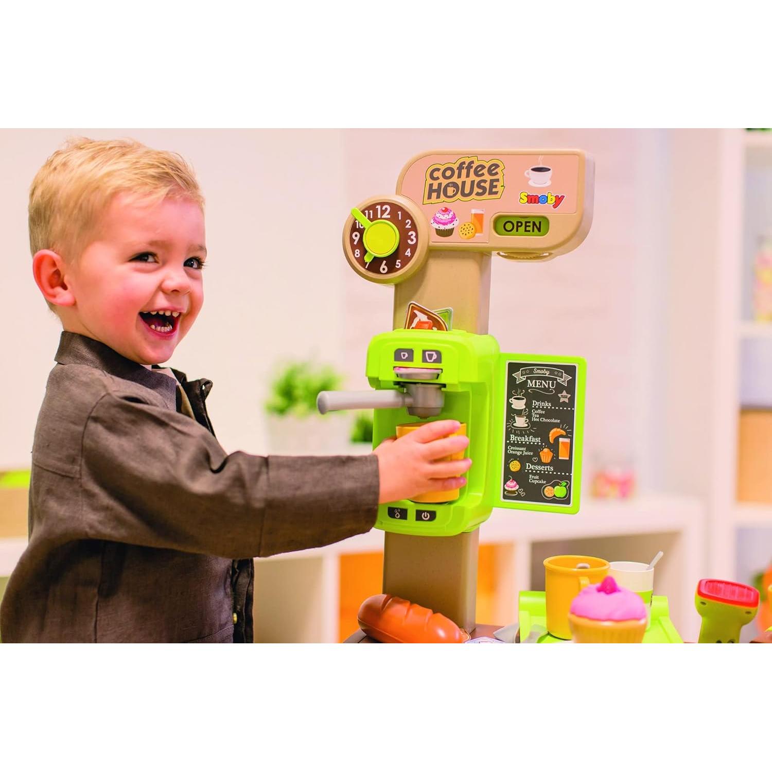Cafetería de Juguete SMOBY con Máquina de Espresso 60x60cm