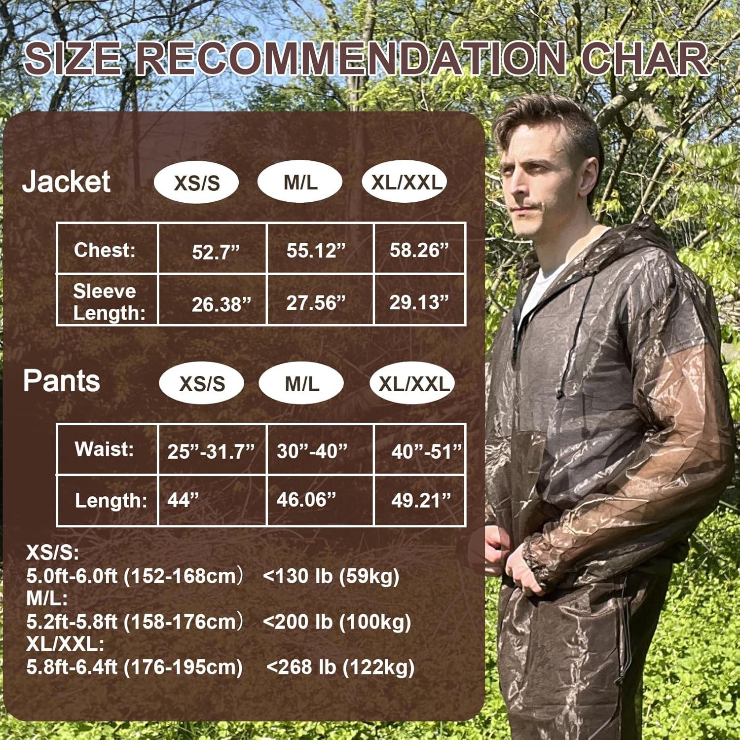 Aventik Traje de Mosquito Malla UV Super Ligero Marrón