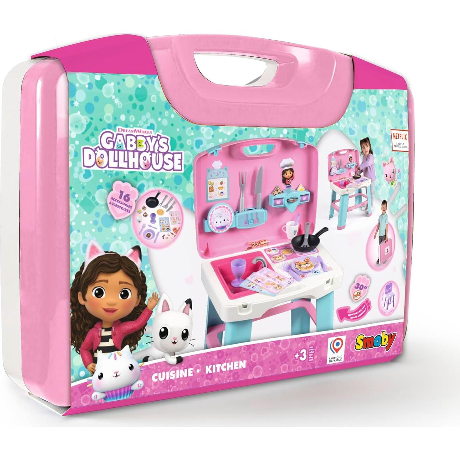 Cocina Portátil Smoby Gabby's Dollhouse 43x35x76 cm 3+ años