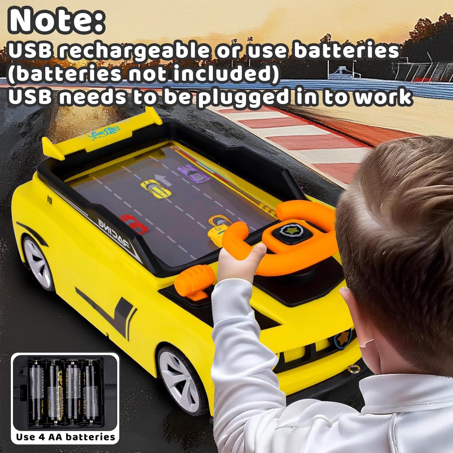 Coche de Carreras con Volante Musical Gifts2U 1.28kg 39x24x14cm