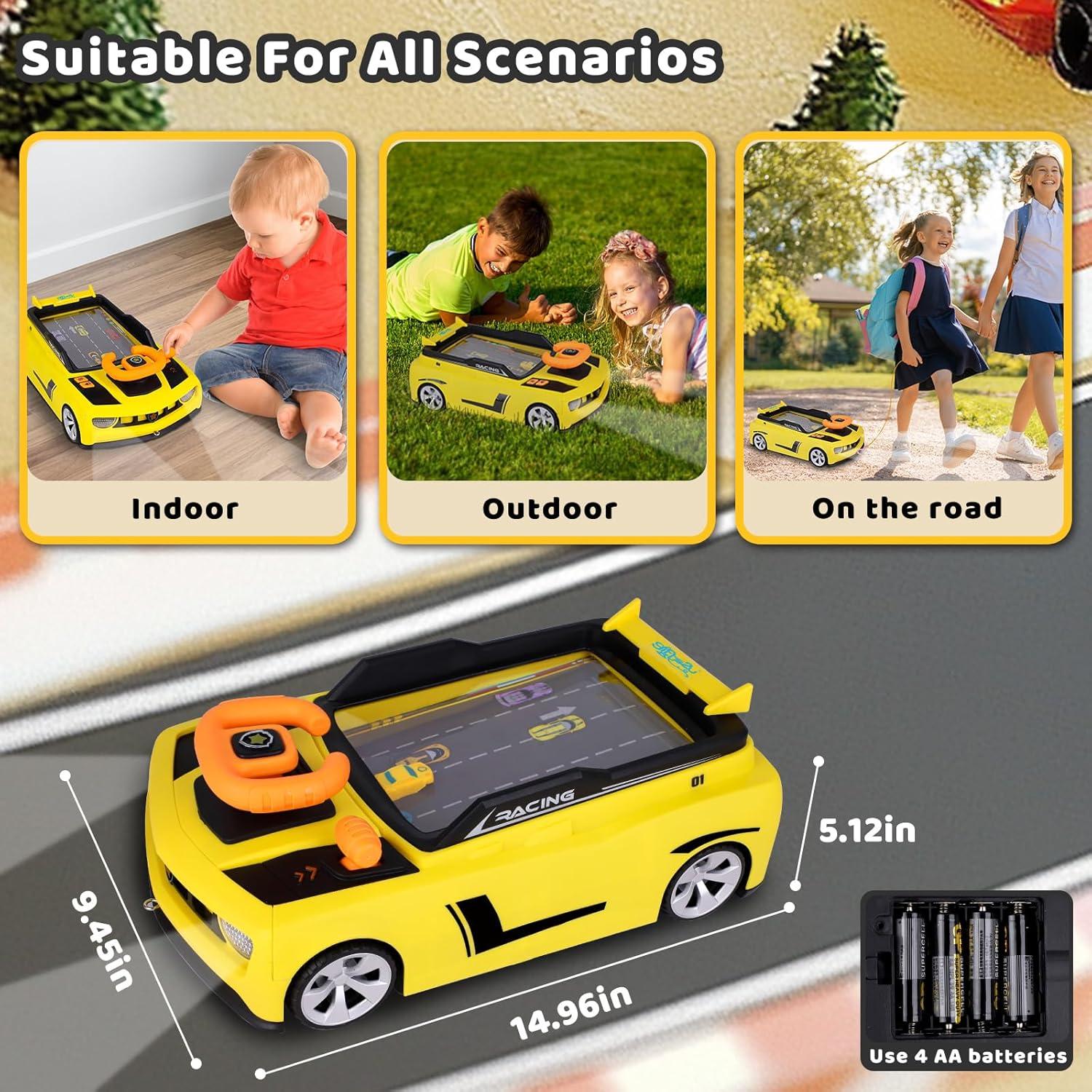 Coche de Carreras con Volante Musical Gifts2U 1.28kg 39x24x14cm