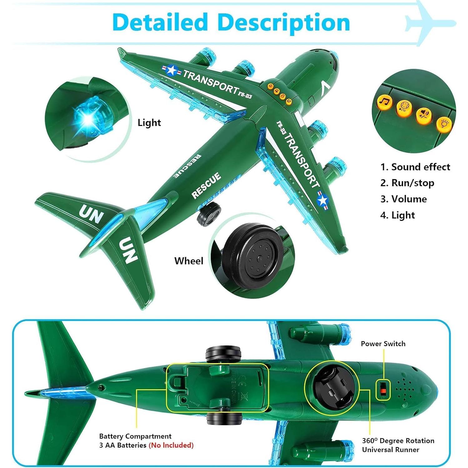 Avián Control Remoto ELEOPTION Verde Militar 24.89x10.41cm