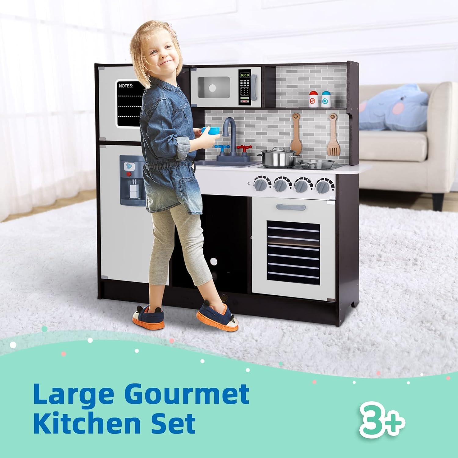 Juego de Cocina de Madera TOOKYLAND para Niños 4-8 Años