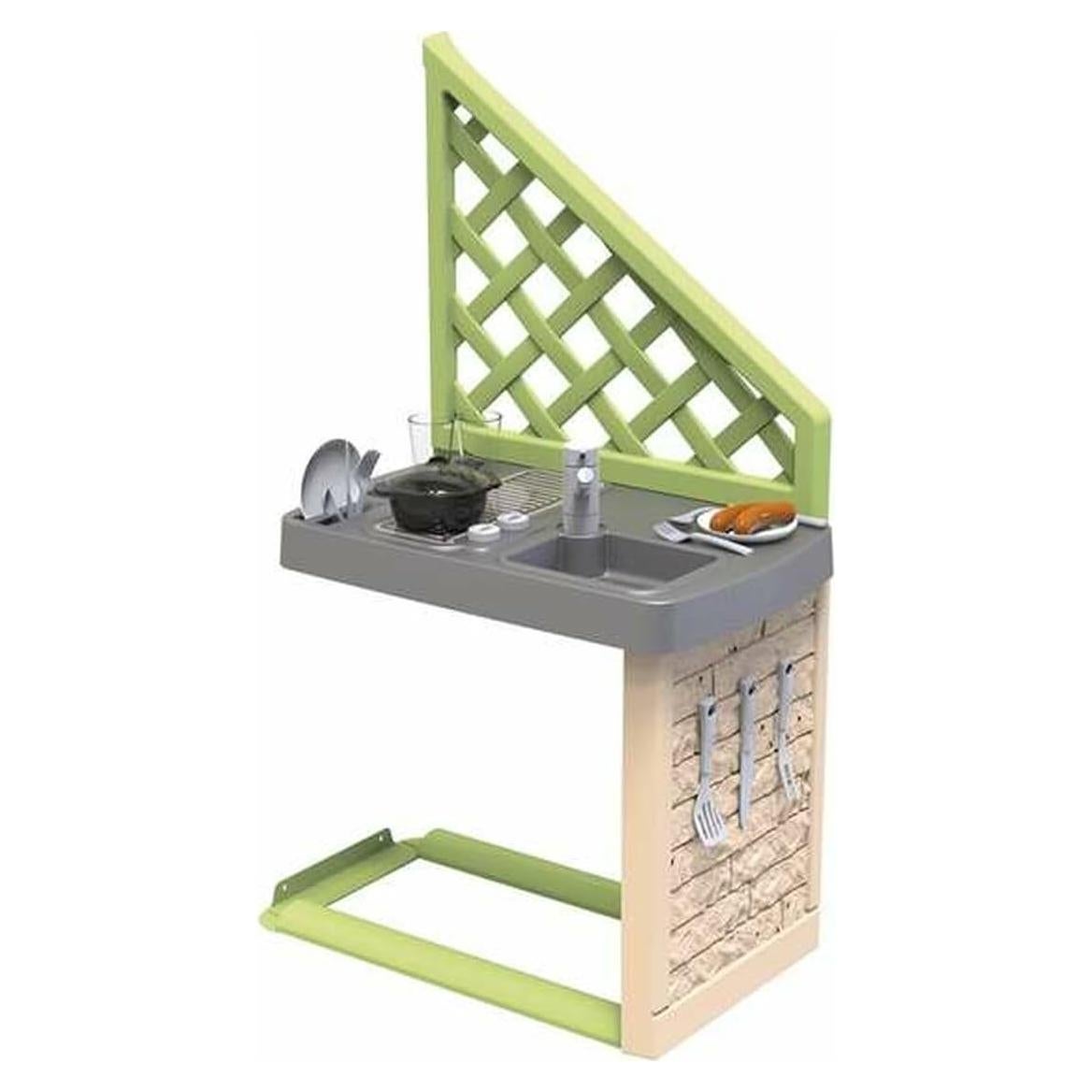 Cocina de Verano Smoby con Parrilla y Fregadero - 17 Accesorios