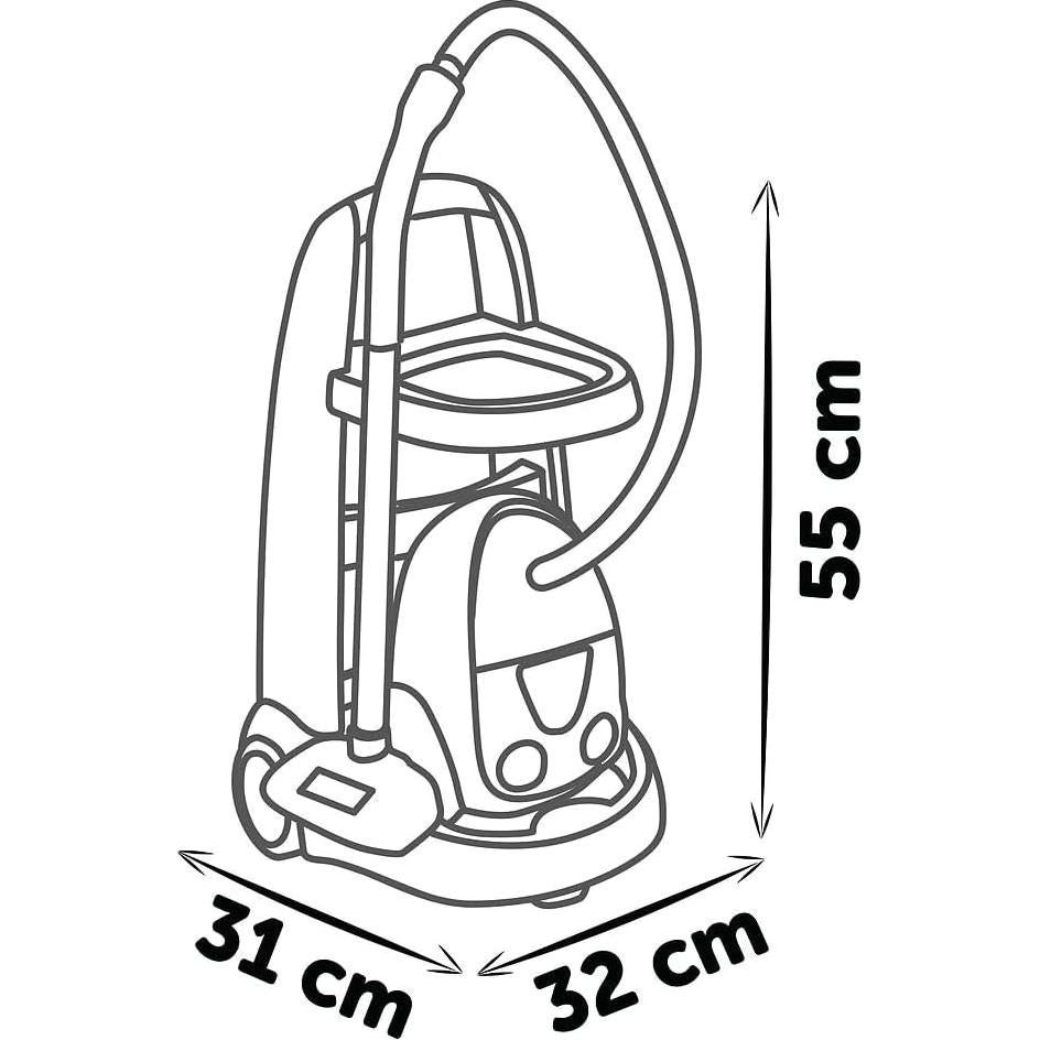 Carro de limpieza Smoby con aspiradora y 9 accesorios