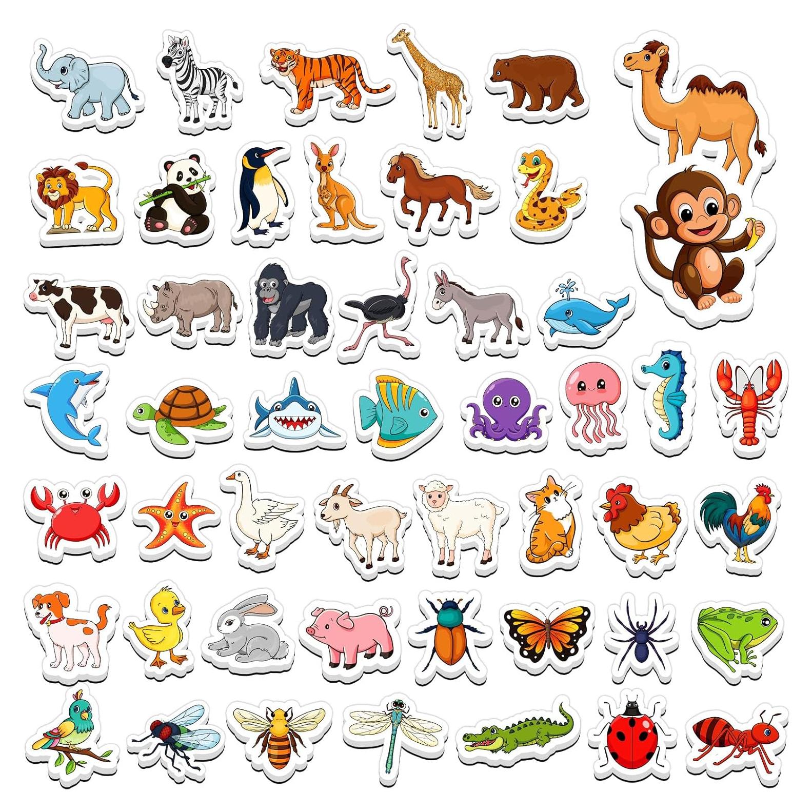 Imanes de Animales Magnéticos 50 PCS para Niños - Educativos