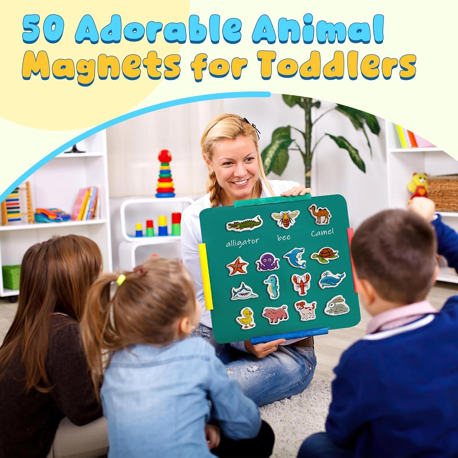 Imanes de Animales Magnéticos 50 PCS para Niños - Educativos
