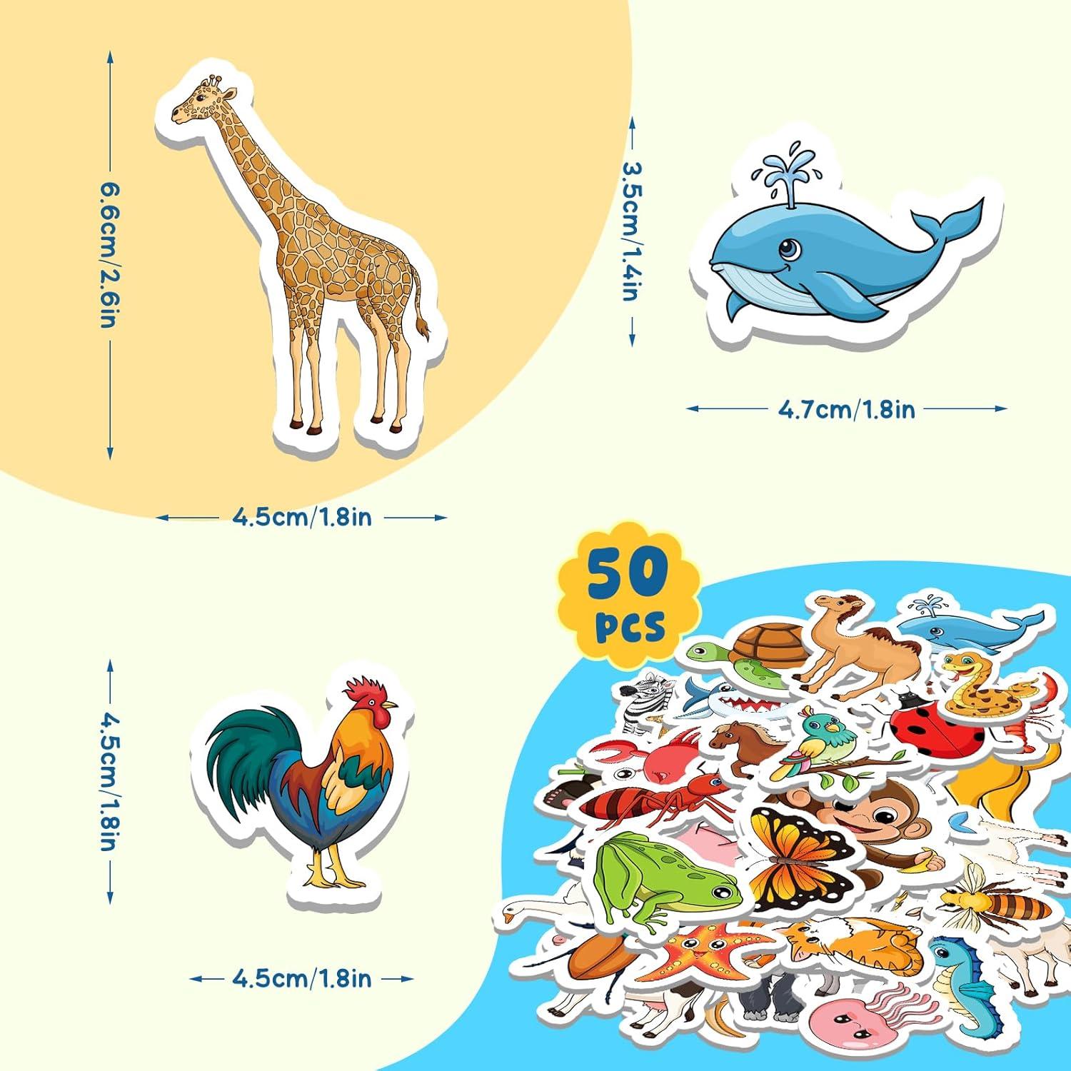 Imanes de Animales Magnéticos 50 PCS para Niños - Educativos