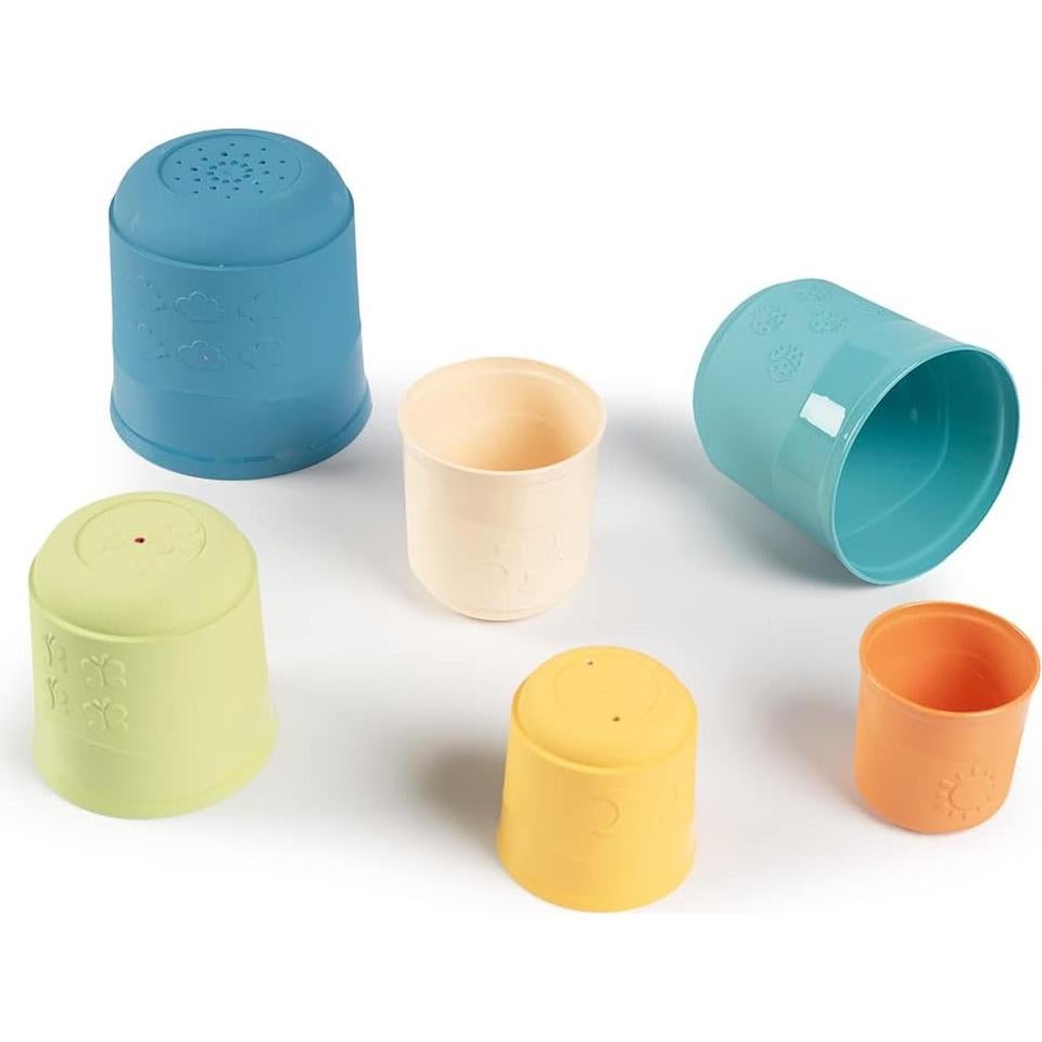 Torre de Tazas Apilables Smoby Verde 6 Tazas 40 cm
