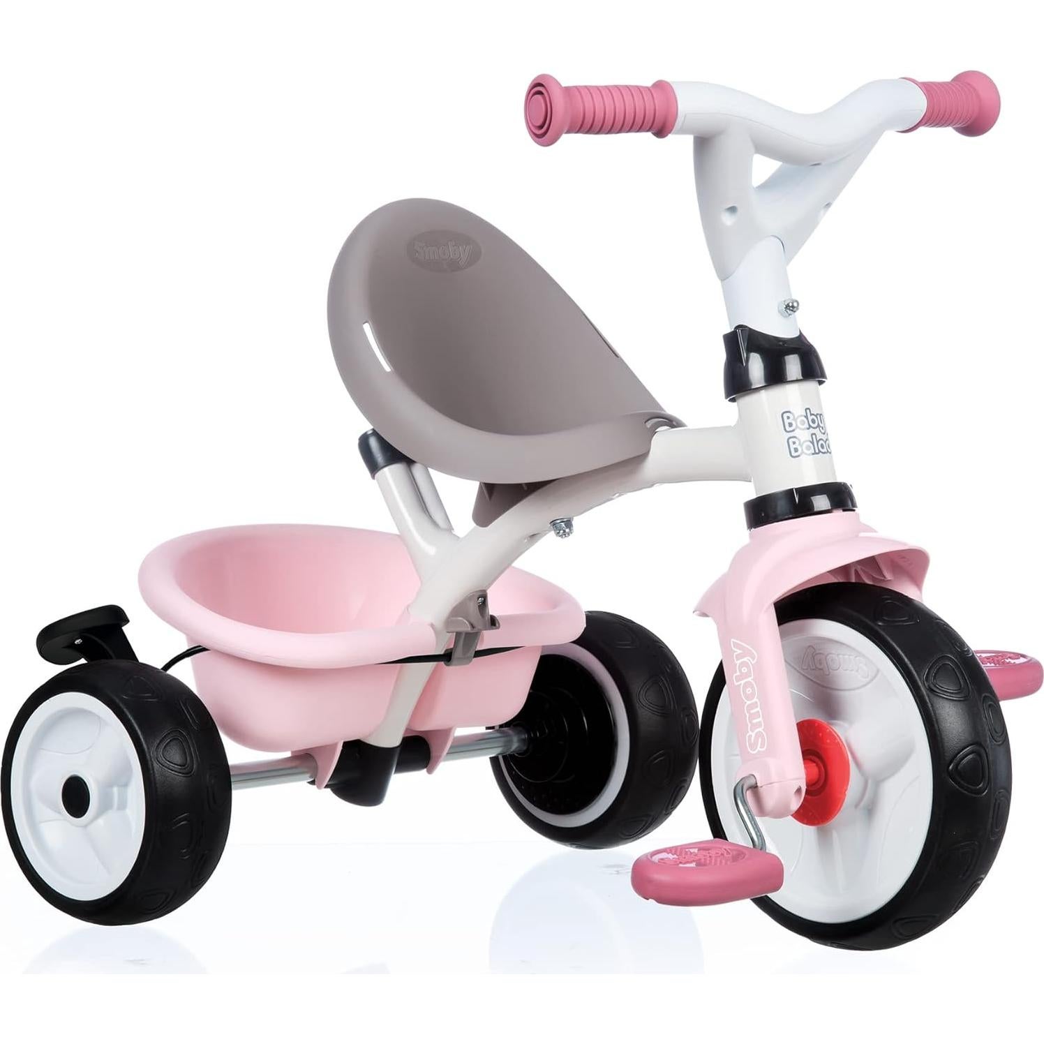 Triciclo Cochecito Smoby Baby Balade Rosa 10 meses a 3 años