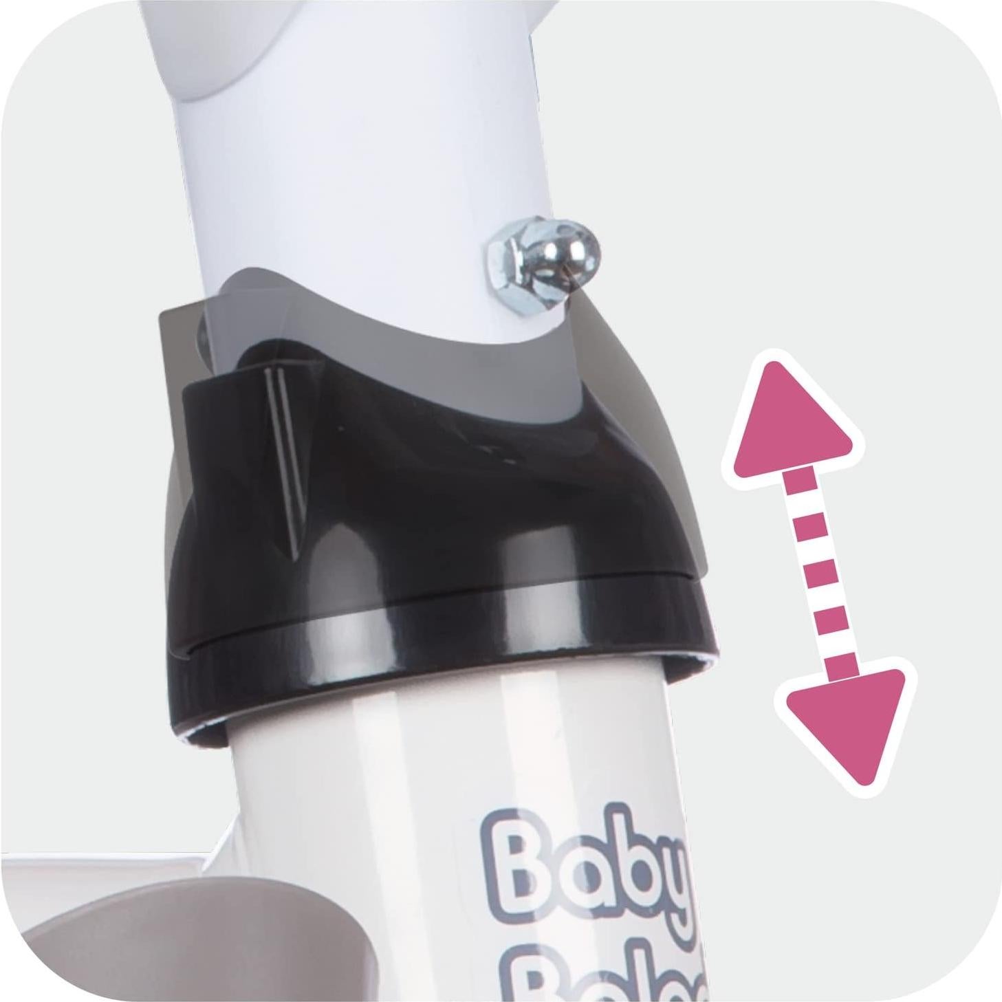 Triciclo Cochecito Smoby Baby Balade Rosa 10 meses a 3 años