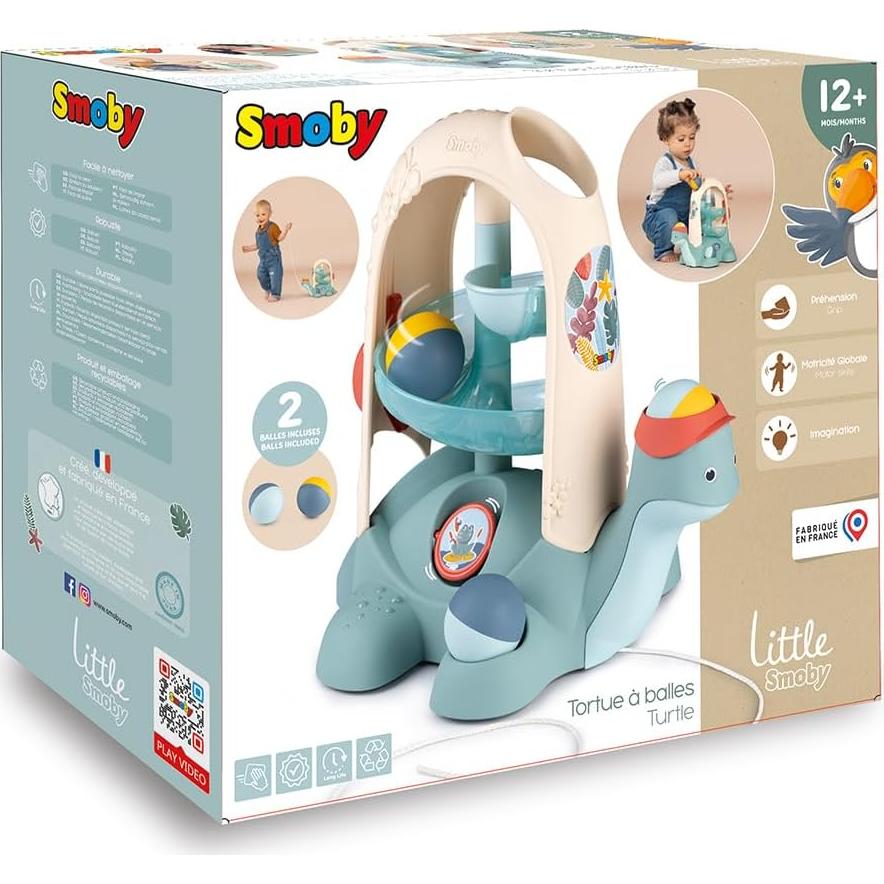 Tortuga de Pelotas Smoby 2 en 1 Juguete Arrastre y Circuito