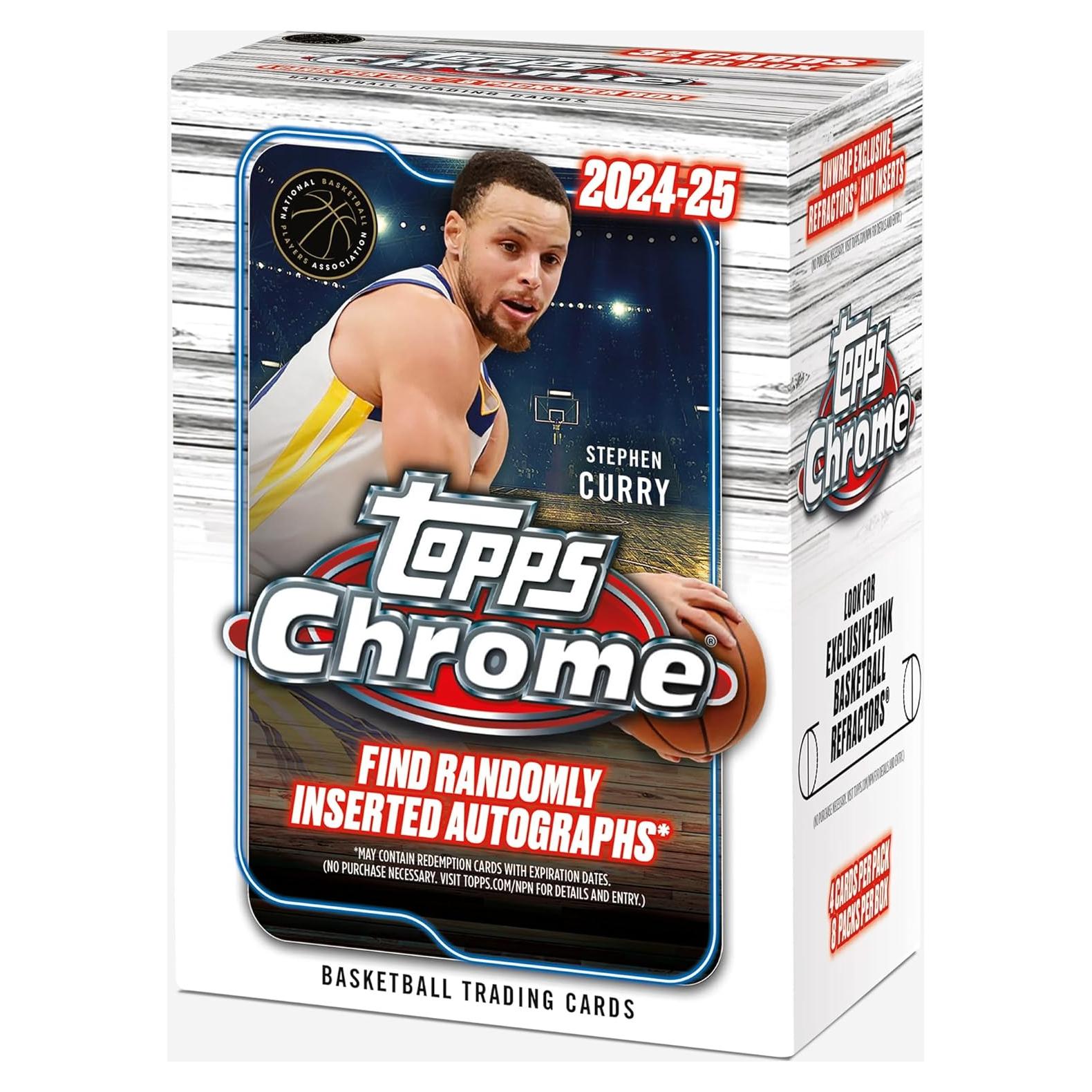 Caja de Valor Baloncesto Topps Chrome 2024-25 - 32 Tarjetas