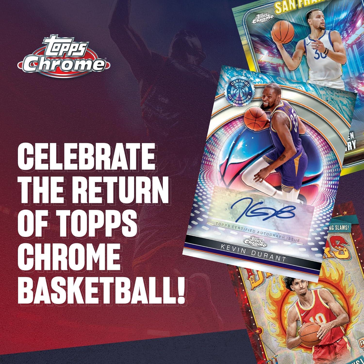 Caja de Valor Baloncesto Topps Chrome 2024-25 - 32 Tarjetas