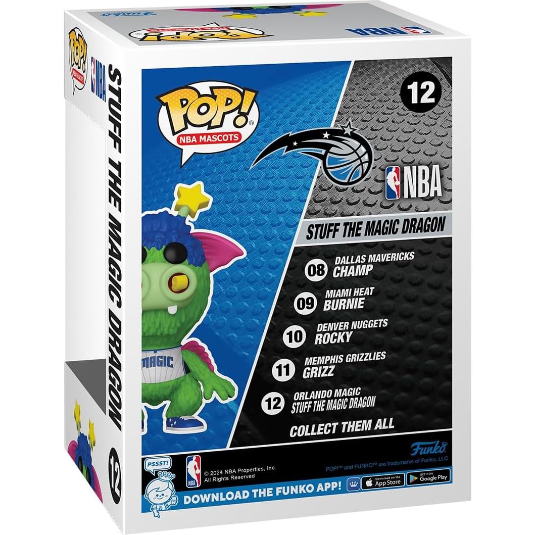 Figura de Vinilo Funko POP! NBA Stuff The Magic Dragon 11.4cm