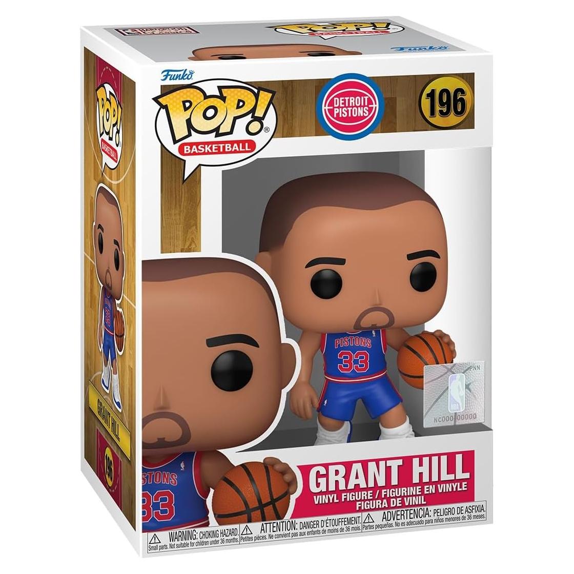 Figura Funko Pop NBA Grant Hill Pistones 9.5 cm Vinilo