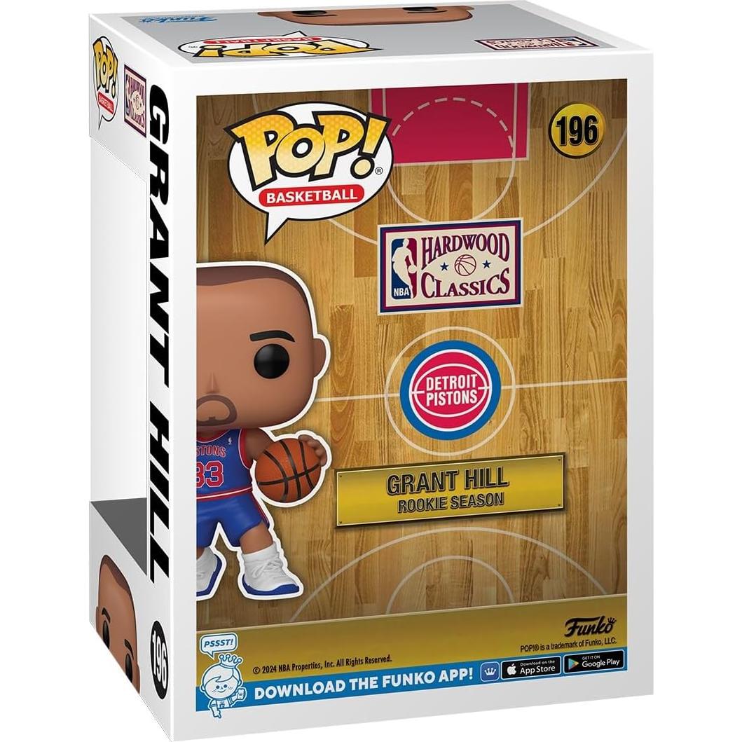 Figura Funko Pop NBA Grant Hill Pistones 9.5 cm Vinilo