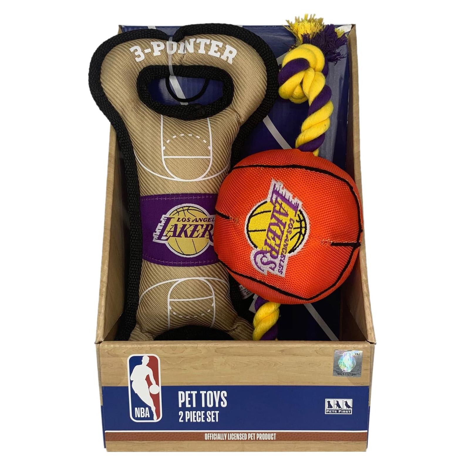 Juguetes para Perros Pets First NBA Lakers 2 Piezas