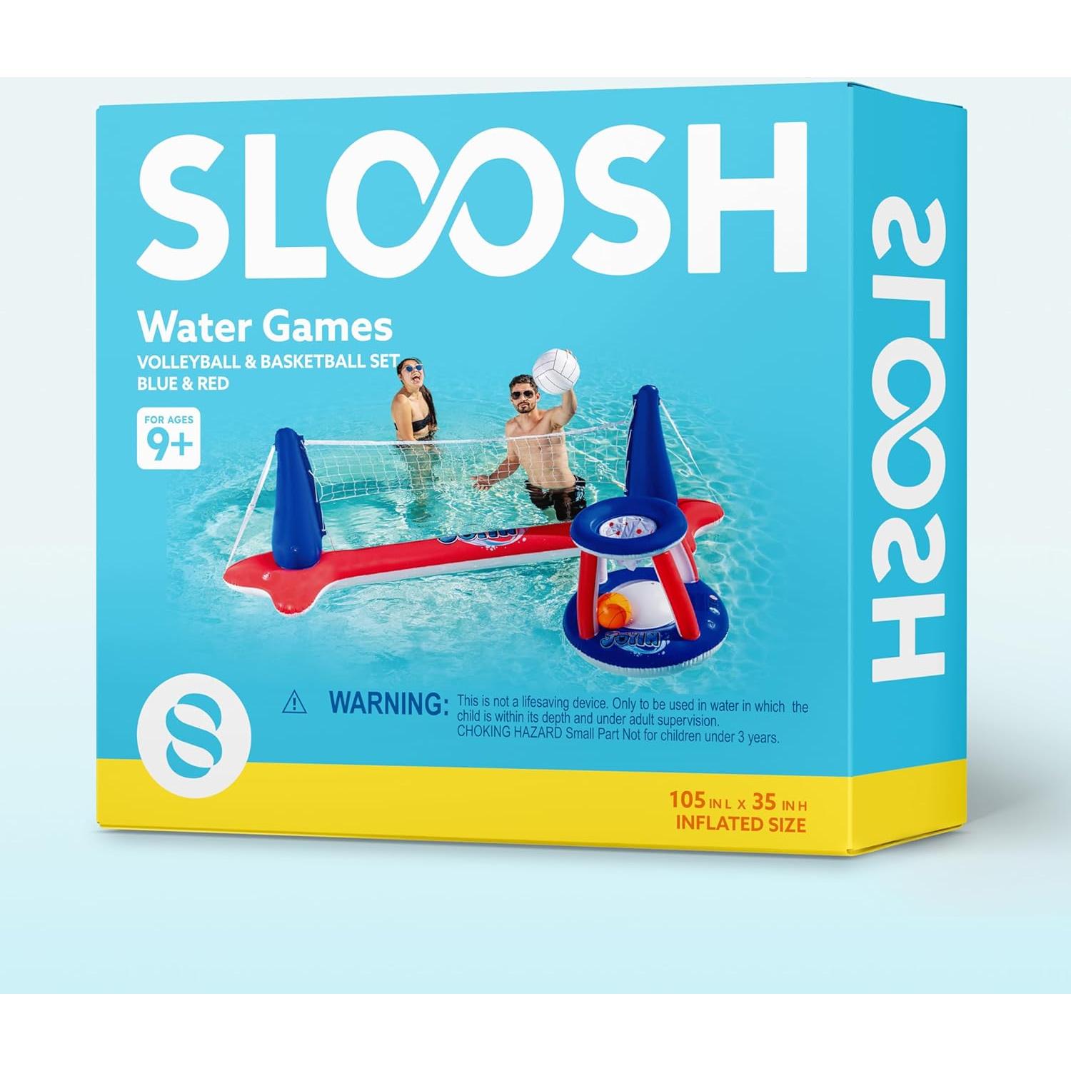 Juego de Flotadores Inflables JOYIN para Piscina - Voleibol y Baloncesto