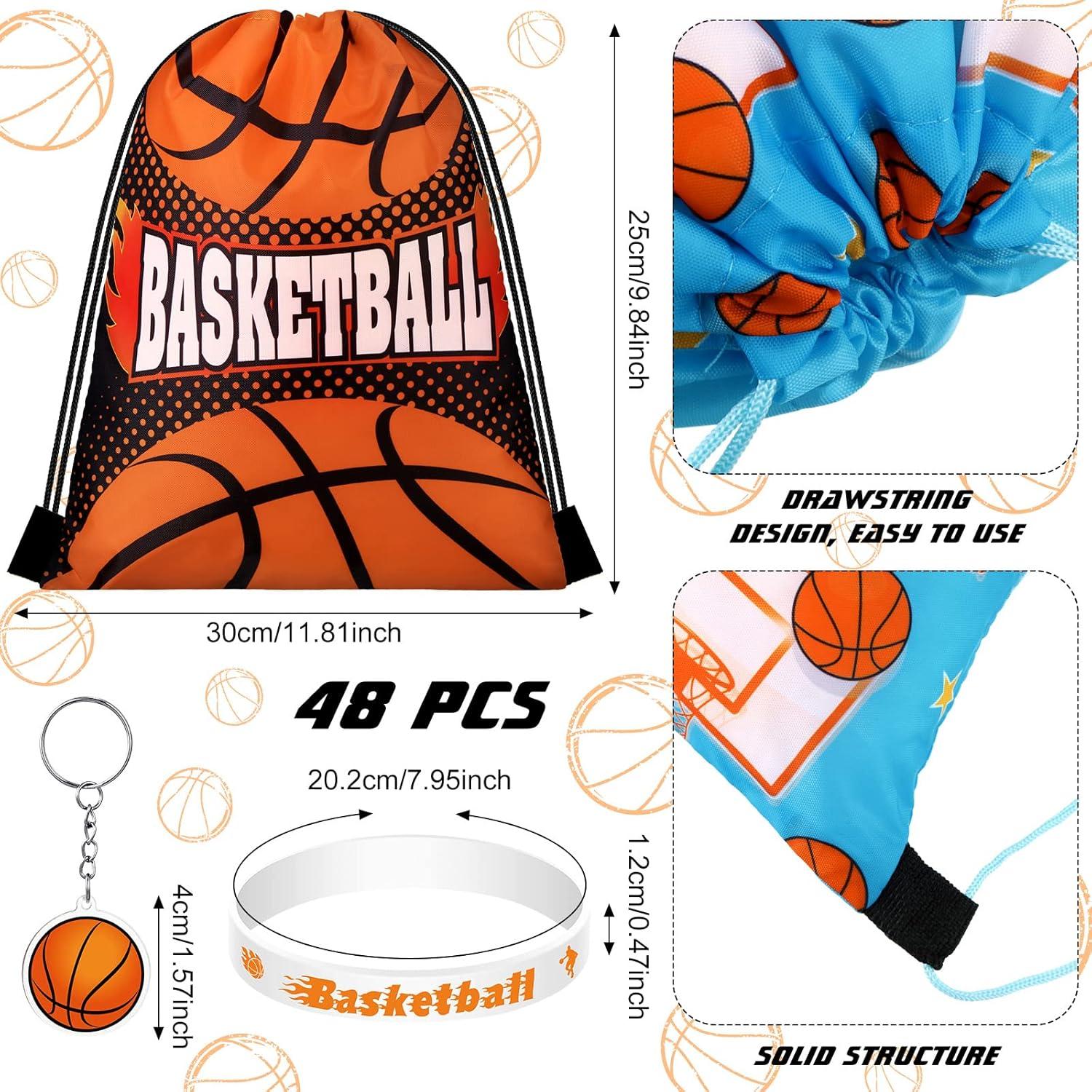Set de Fiesta Baloncesto 48 Pcs Talltalk - Bolsas, Pulseras y Llaveros