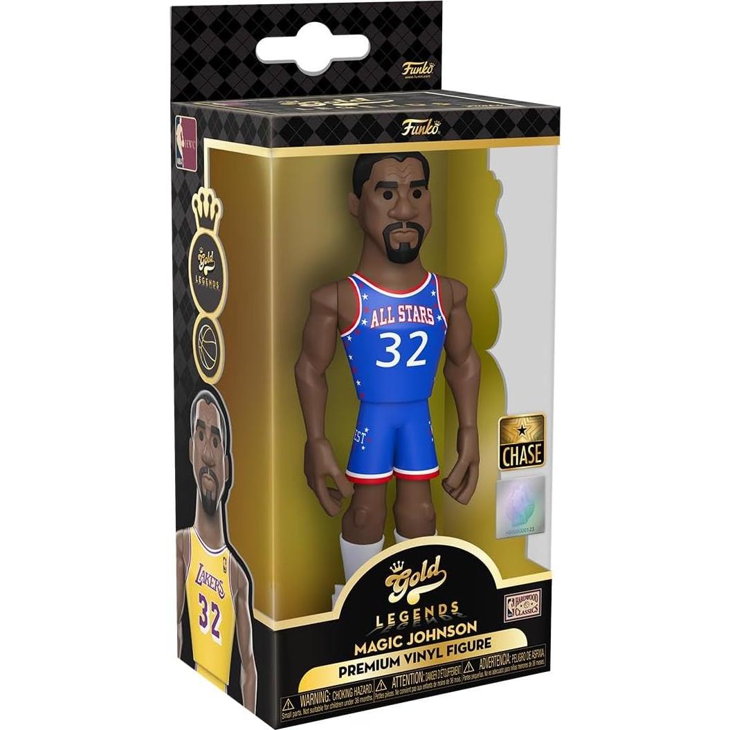 Figura Funko Gold Magic Johnson 12.7 cm Lakers NBA