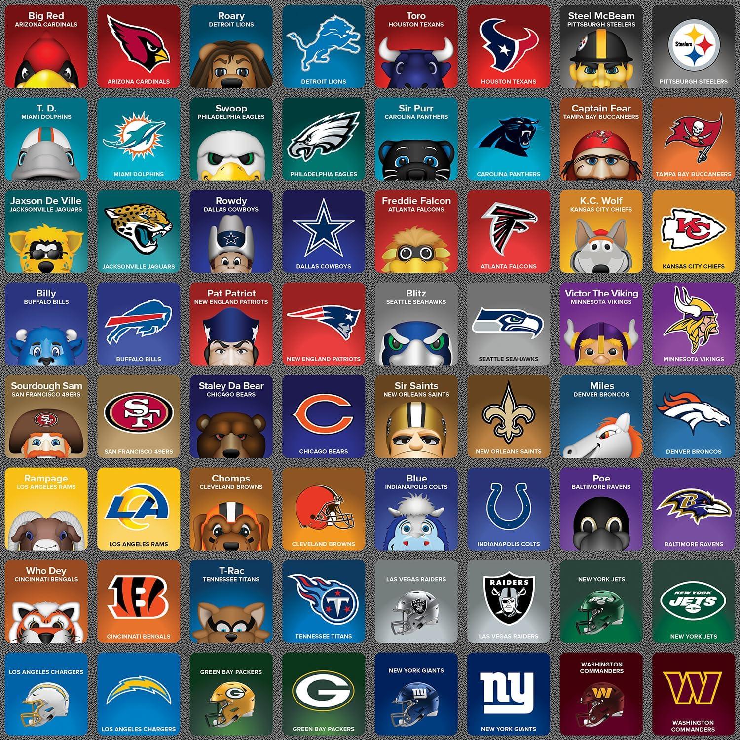 Juego de Emparejamiento de Mascotas NFL MasterPieces - 32 Pares