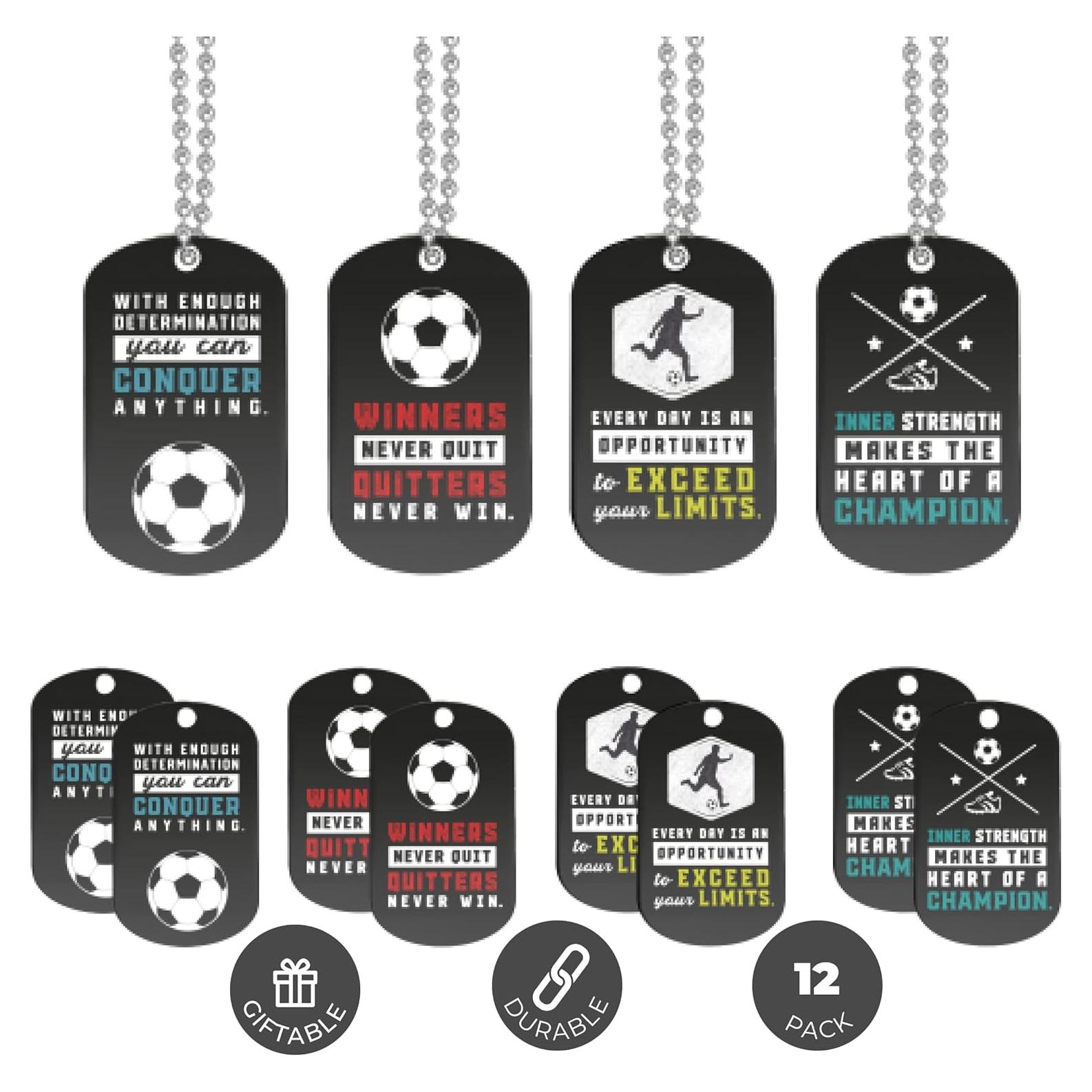 Collares de Perro Identificador Inkstone - Paquete de 12 con Citas Motivacionales