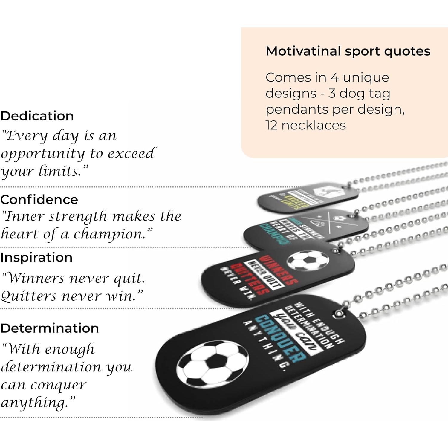 Collares de Perro Identificador Inkstone - Paquete de 12 con Citas Motivacionales