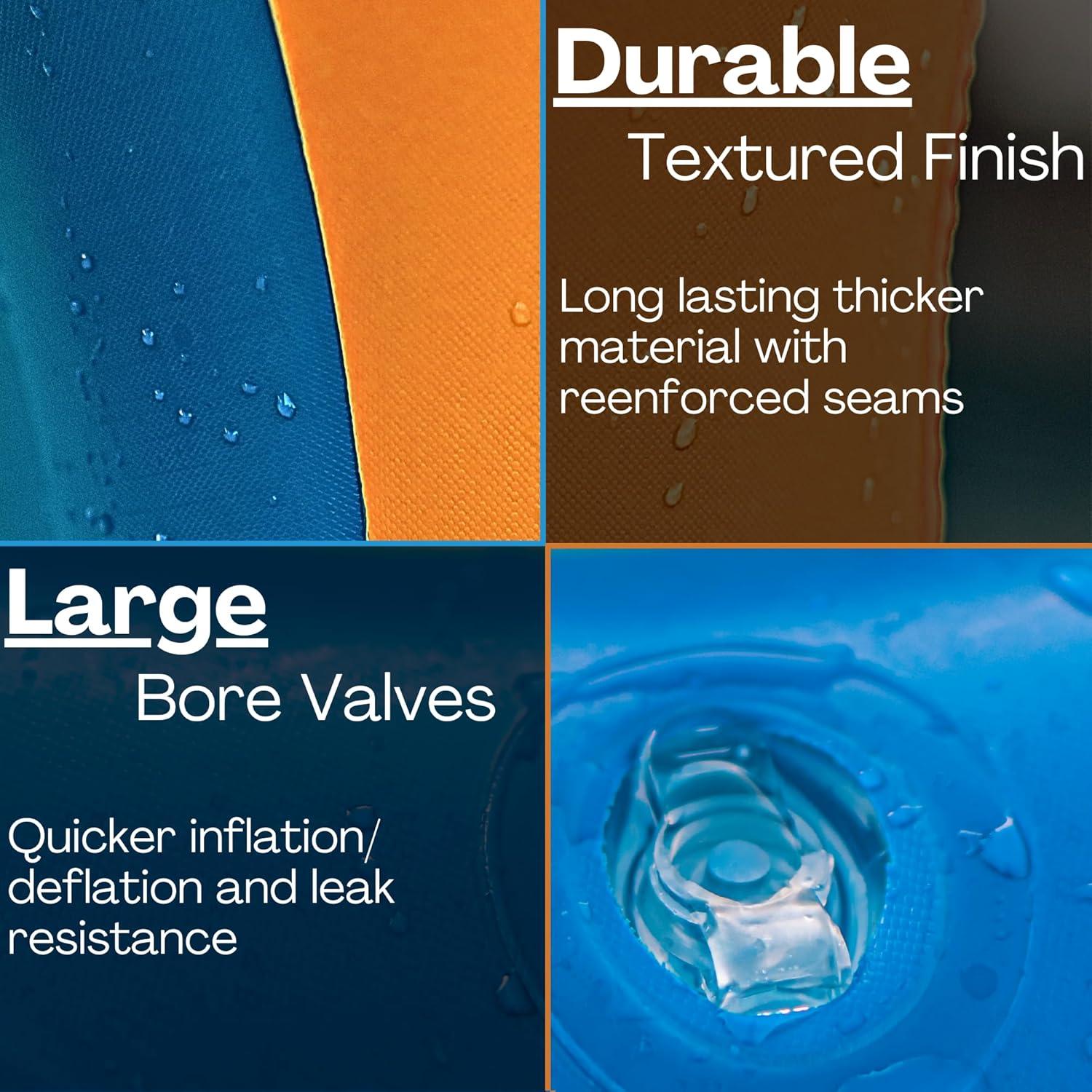 Juego de Aro de Baloncesto Inflable Hoop Shark - Naranja/Azul - Para Piscina