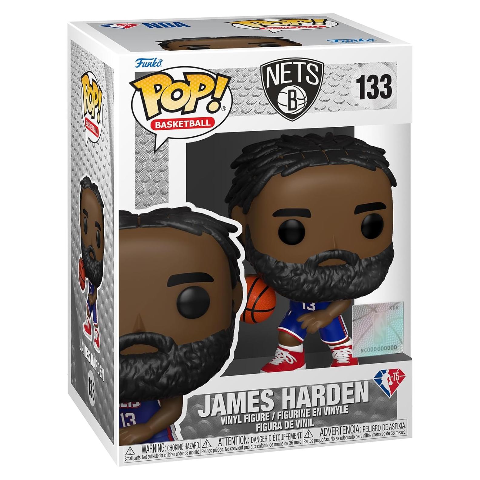 Figura Funko Pop! NBA James Harden Nets 10.16 cm