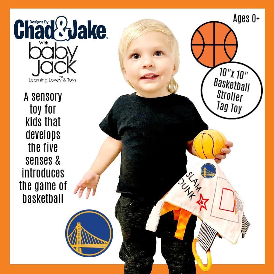 Juguete de Etiqueta Baby Jack Baloncesto NBA para Bebés - Suave y Seguro