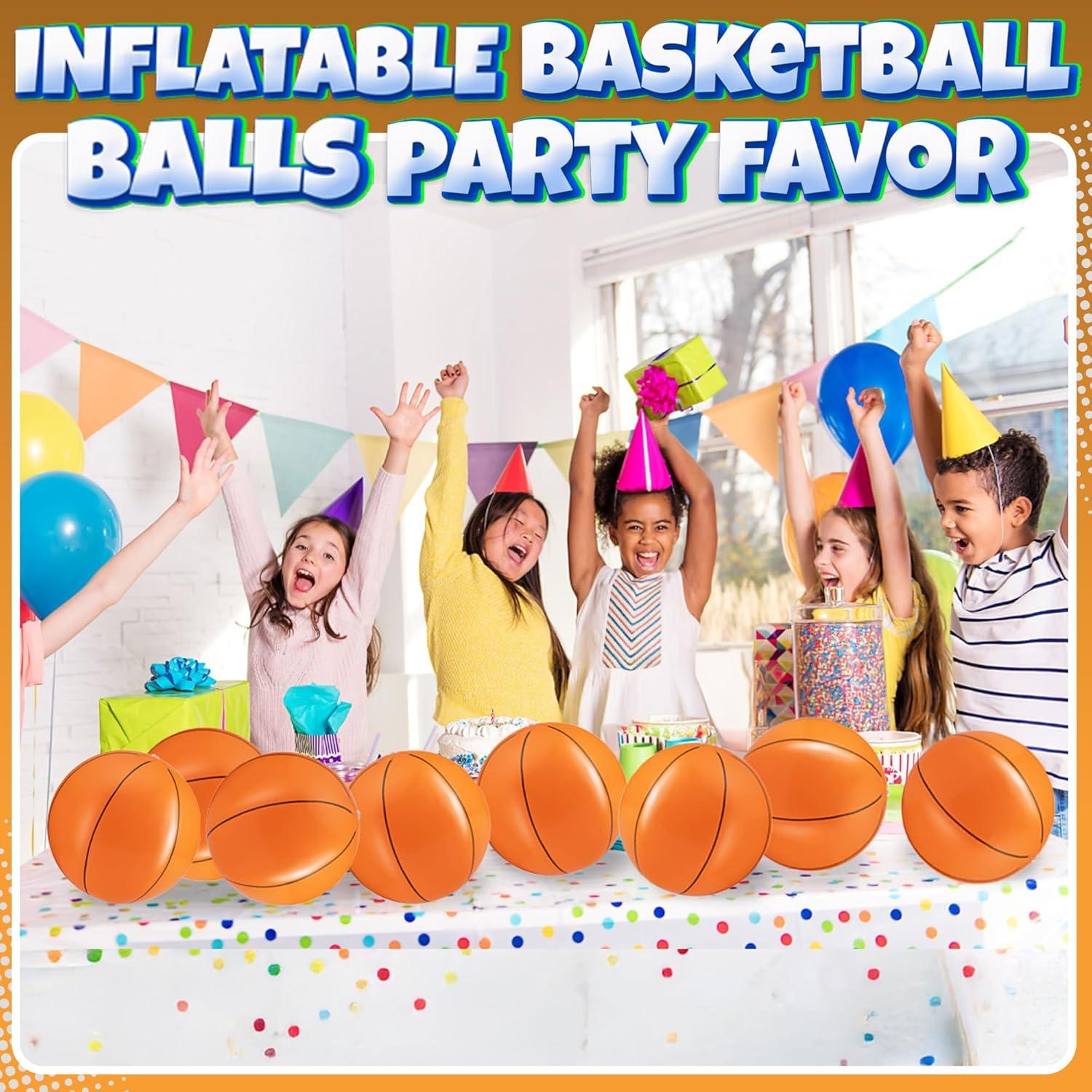 Paquete de 12 Balones de Baloncesto Inflables Bedwina 40.64 cm