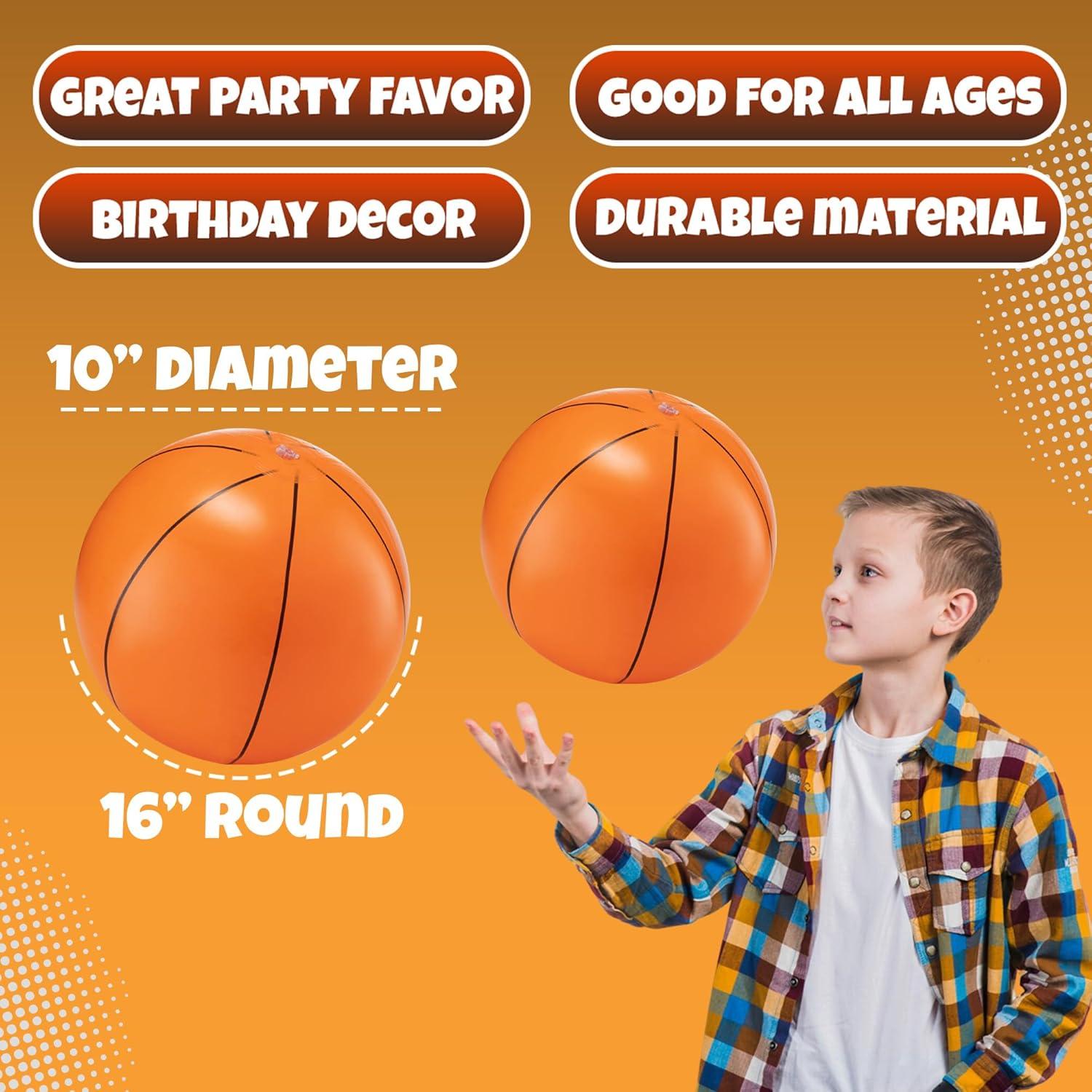 Paquete de 12 Balones de Baloncesto Inflables Bedwina 40.64 cm