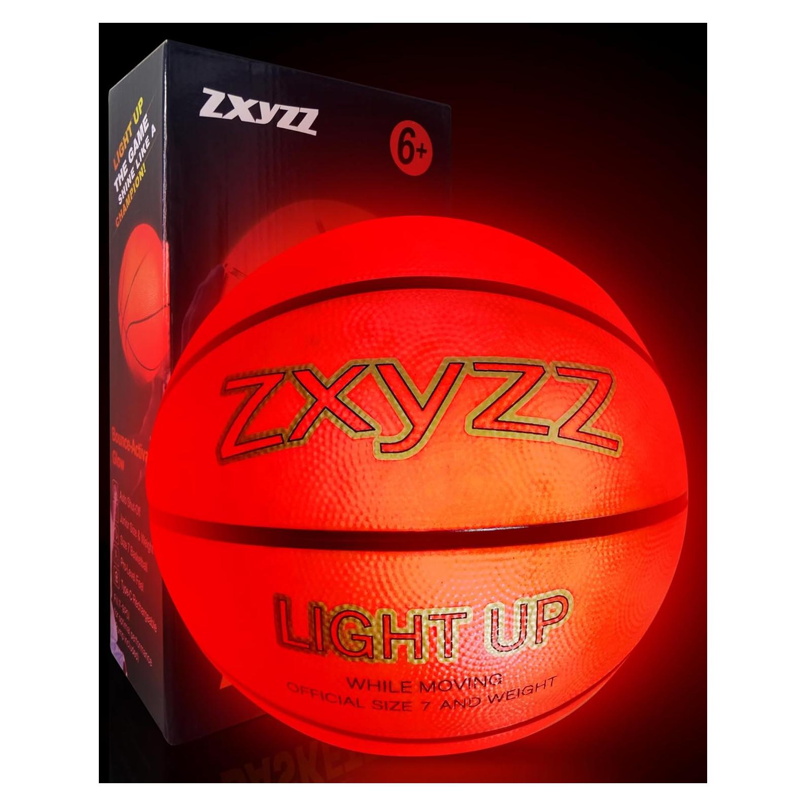 Balón de Baloncesto Iluminado Zxyzz 29.5" Recargable USB-C