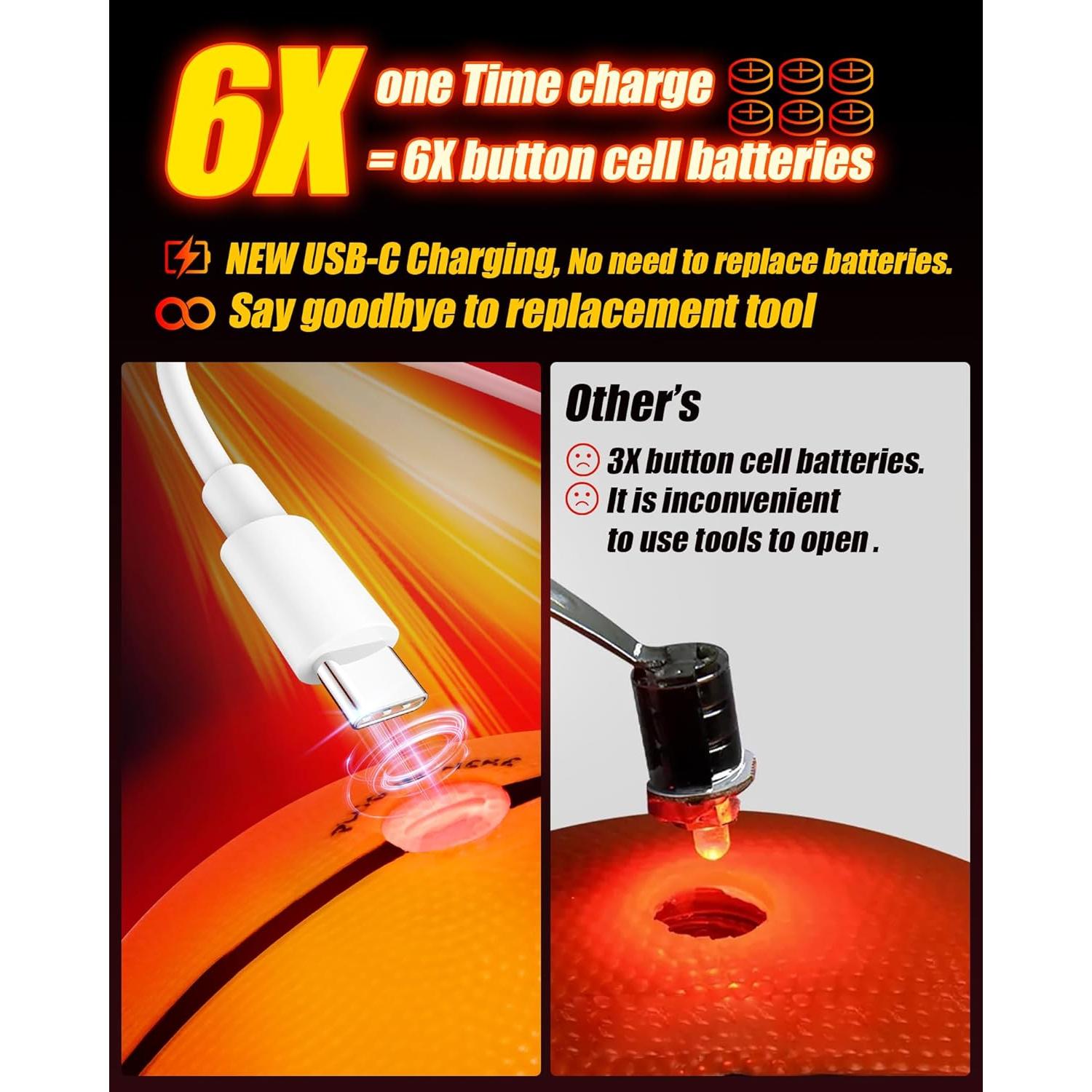 Balón de Baloncesto Iluminado Zxyzz 29.5" Recargable USB-C