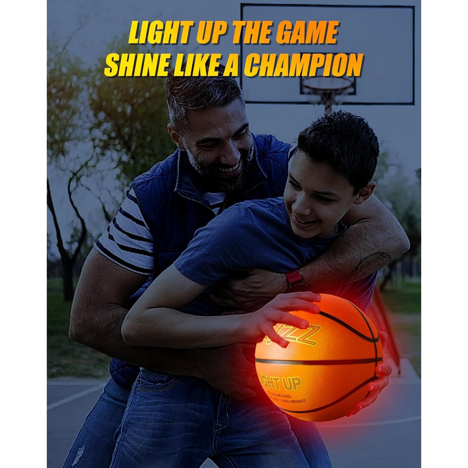 Balón de Baloncesto Iluminado Zxyzz 29.5" Recargable USB-C